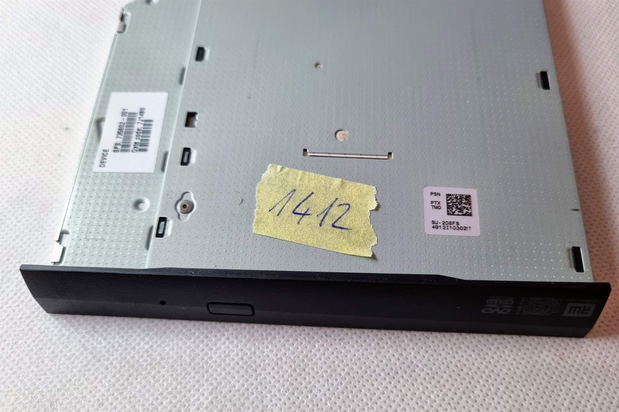 HP DVD-RW-Brenner, optisches Laufwerk, ohne Blende, SU-208FB 700577-FC2 – Bild 2