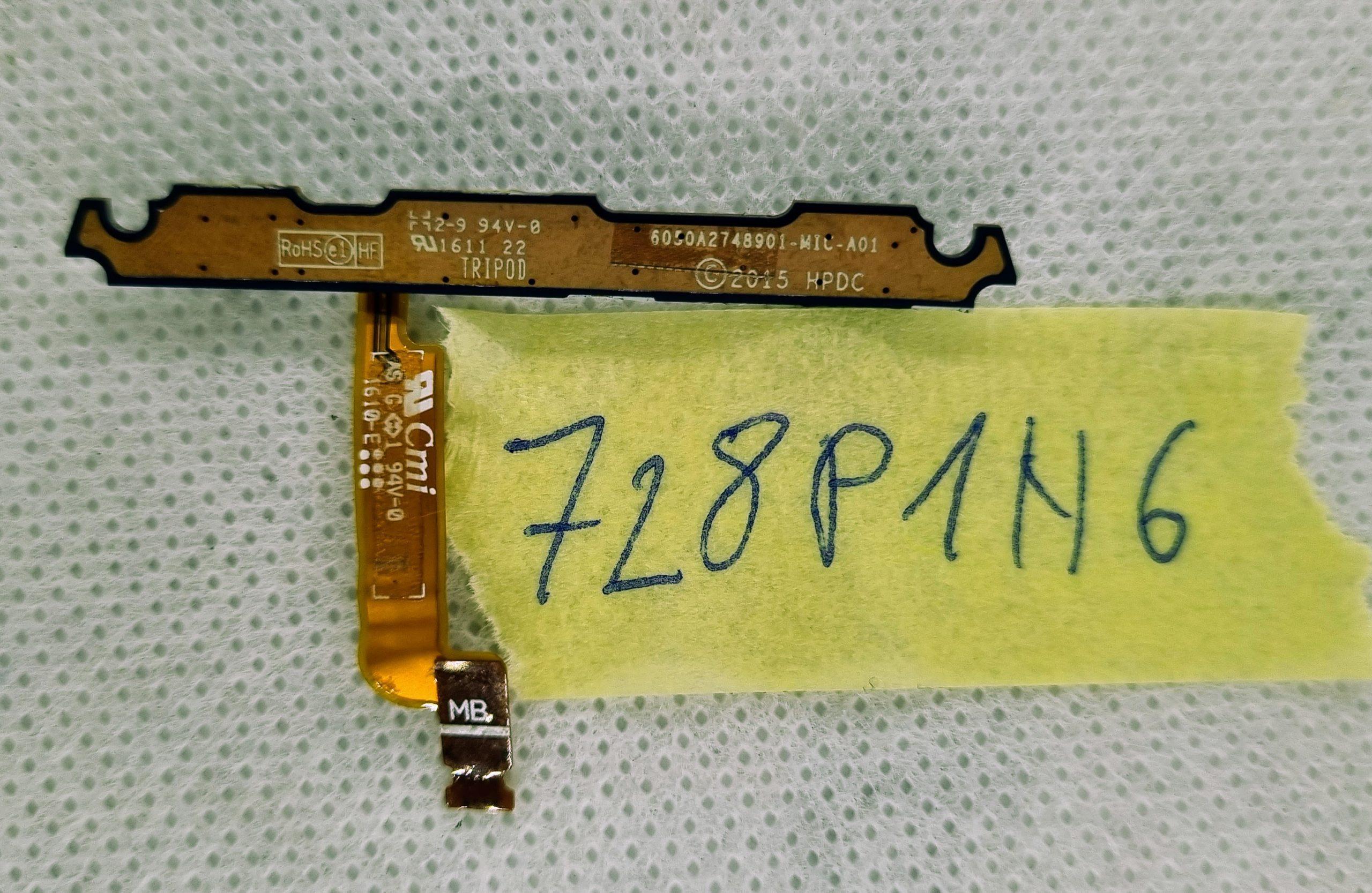 HP Elite x2 12 1012 G1 OEM-Mikrofonplatine mit Kabel 6035B0134301