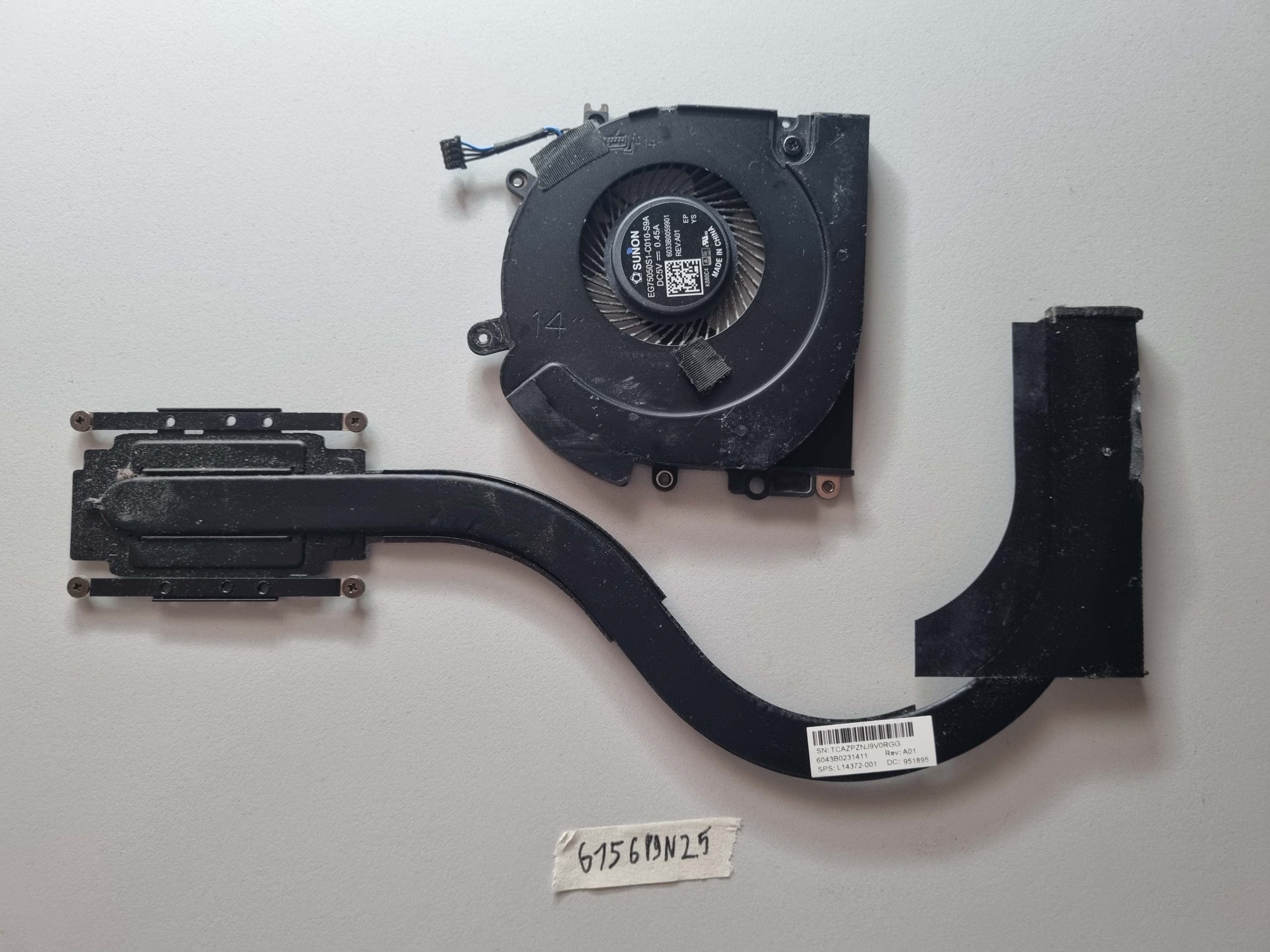 HP EliteBook 745 G5 840 G5 G6 ZBook 14u G5 UMA Laptop-Teile Kühlkörper + Lüfter L14372-001