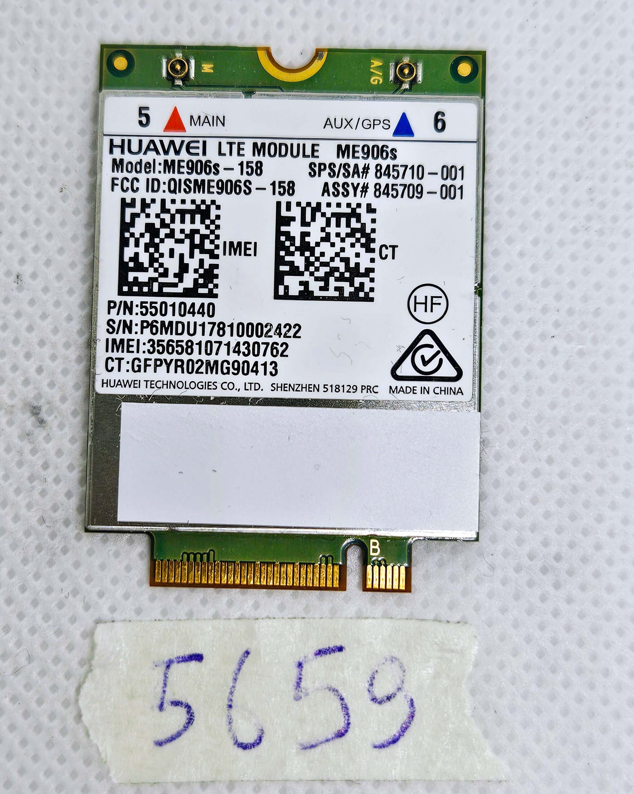 HP EliteBook x360 1020 G2 Huawei LTE-Modul ME906S-158 – 4G WWAN-Karte