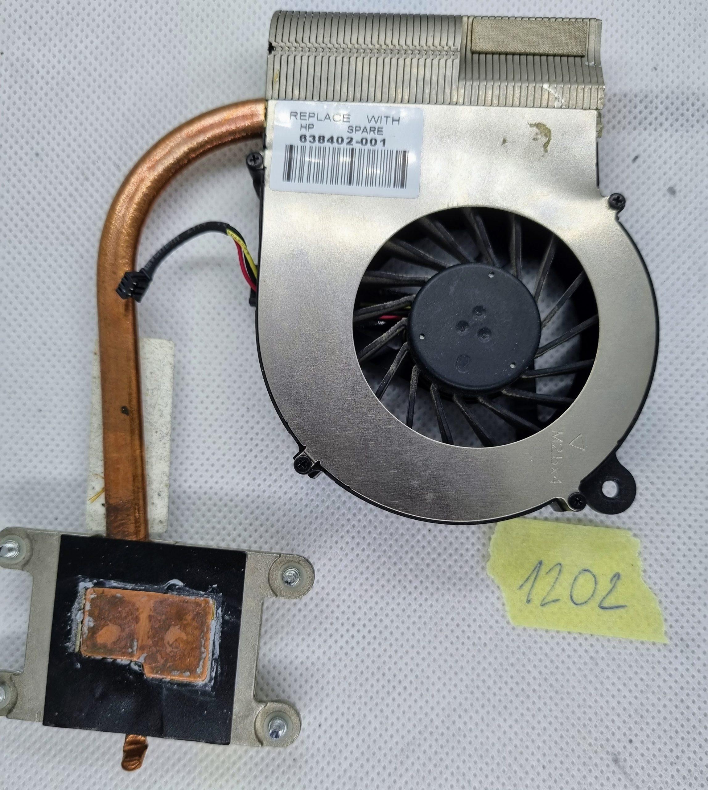 HP G62 Lüfter + Kühlkörper - Compaq Presario CQ62 - 638402-001 - Lüfter-Kühlkörper – Bild 2