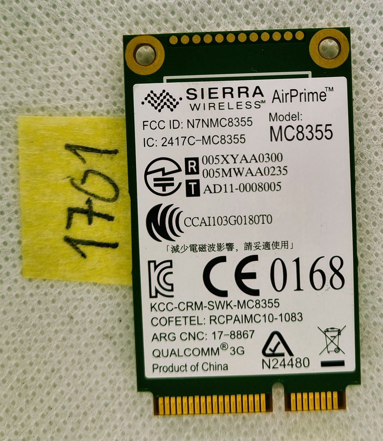 HP ProBook 2570p 6560B Sierra Wireless AirPrime MC8355 WWAN-Karte 634400-001 – Bild 2