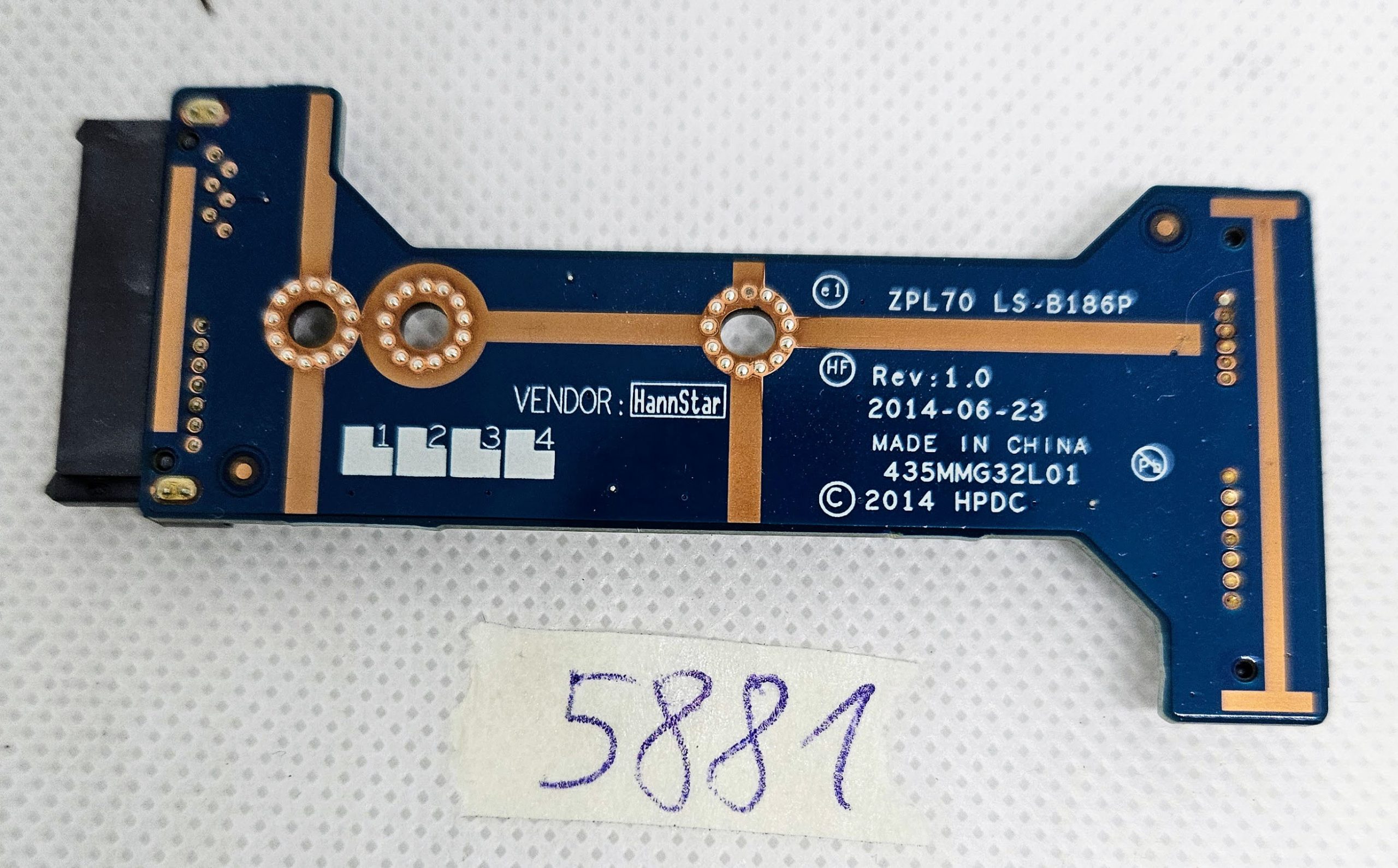 HP ProBook 470 450 G2 LS-B186P Anschlussplatine für optisches Laufwerk – Originalteil