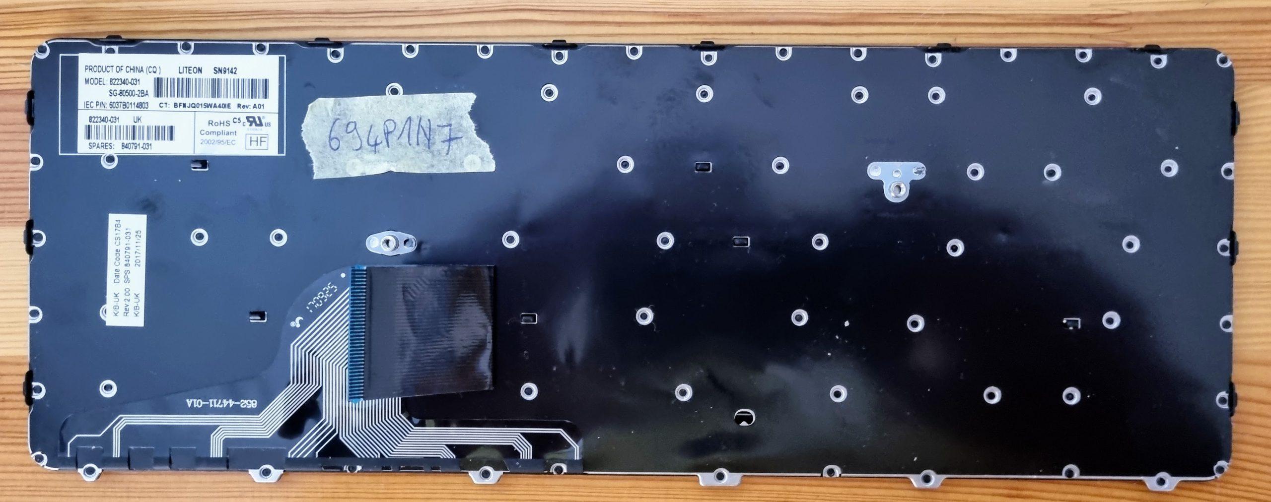 HP ProBook 640 645 G2 G3 840791-031 Englische UK-Tastatur – Bild 2