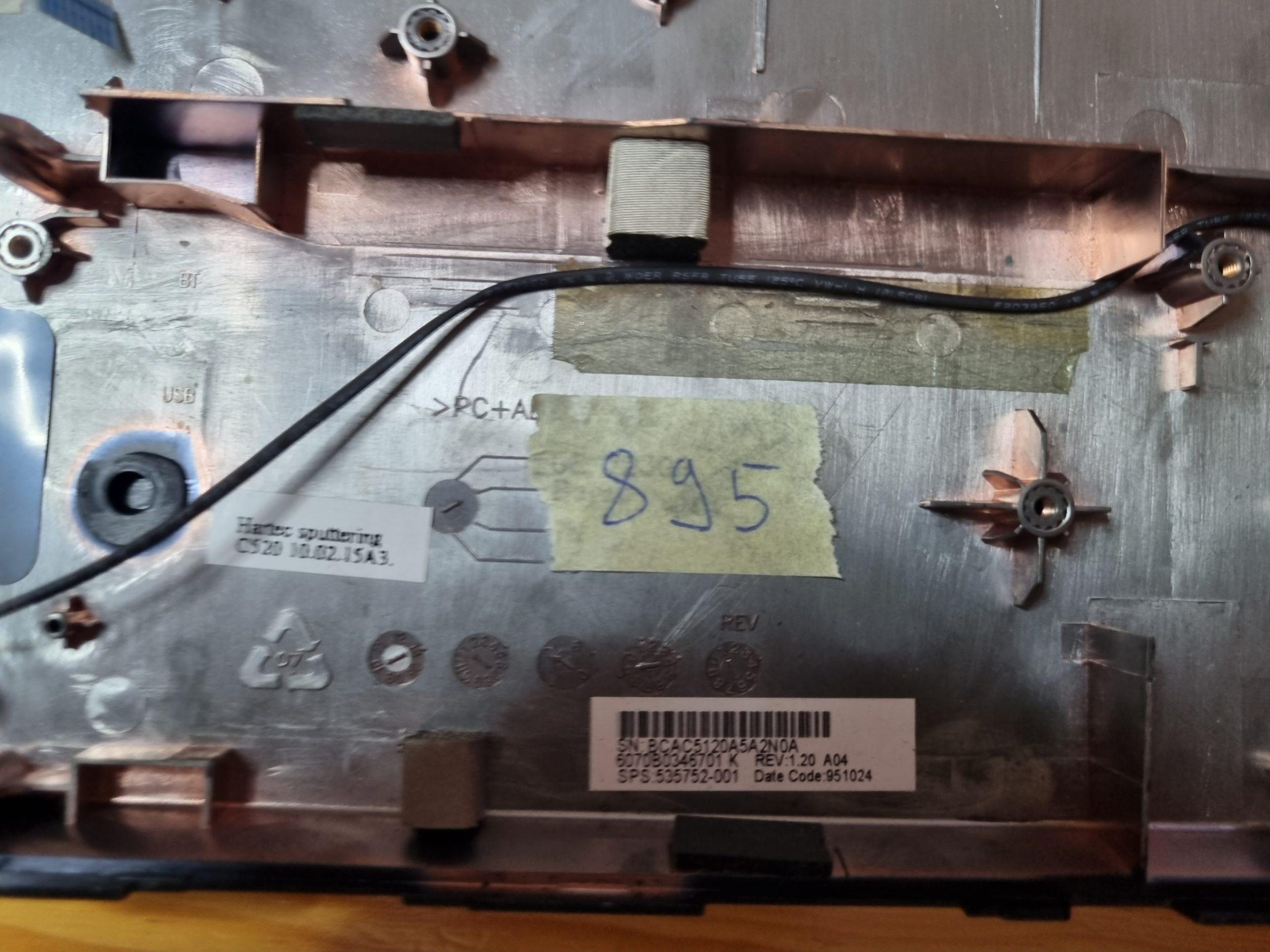 HP Probook 4710S Gehäuseunterteil Bodenabdeckung unten – Bild 2