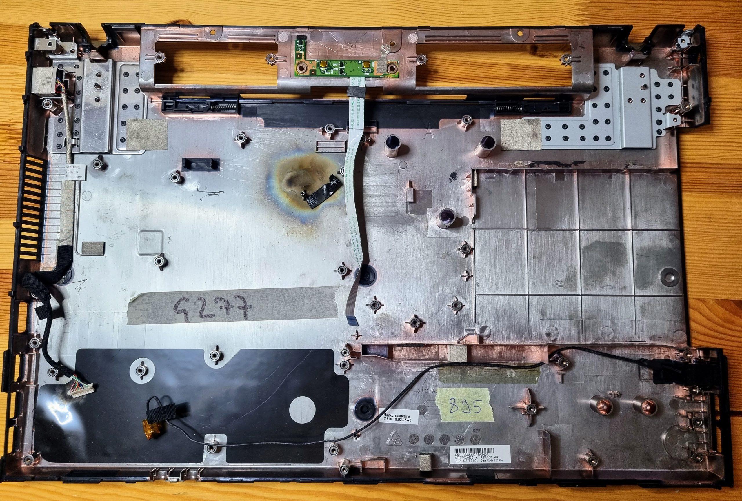 HP Probook 4710S Gehäuseunterteil Bodenabdeckung unten – Bild 3