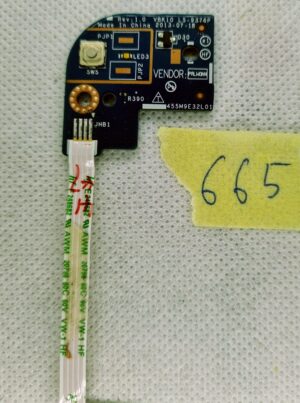 HP ZBook 17 G1 / G2 Netzschalterplatine LS-9376P