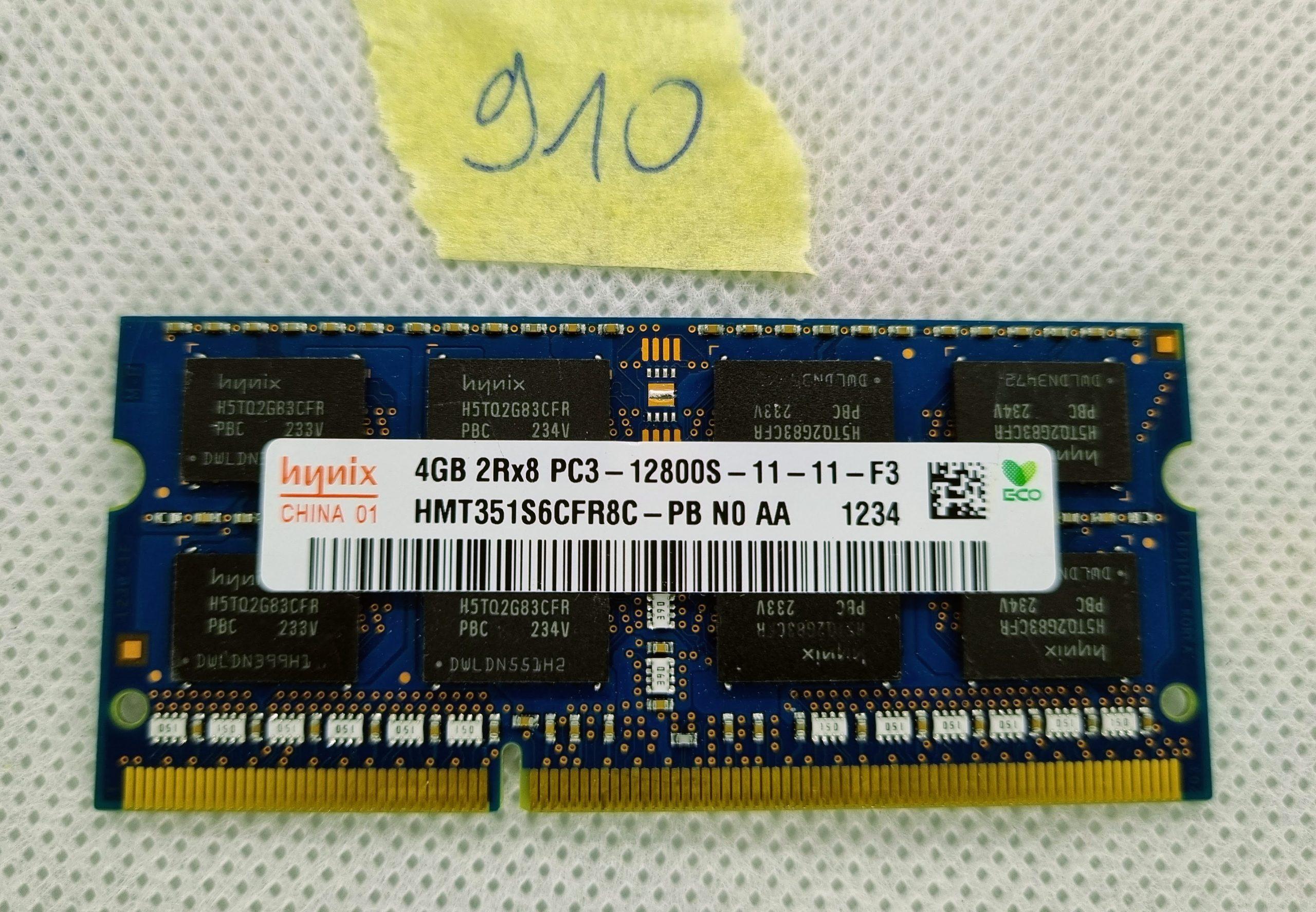 HYNIX 1X4GB 4GB HMT351S6CFR8C DDR3 4GB 2Rx8 PC3 12800S Laptop-RAM-Speicher