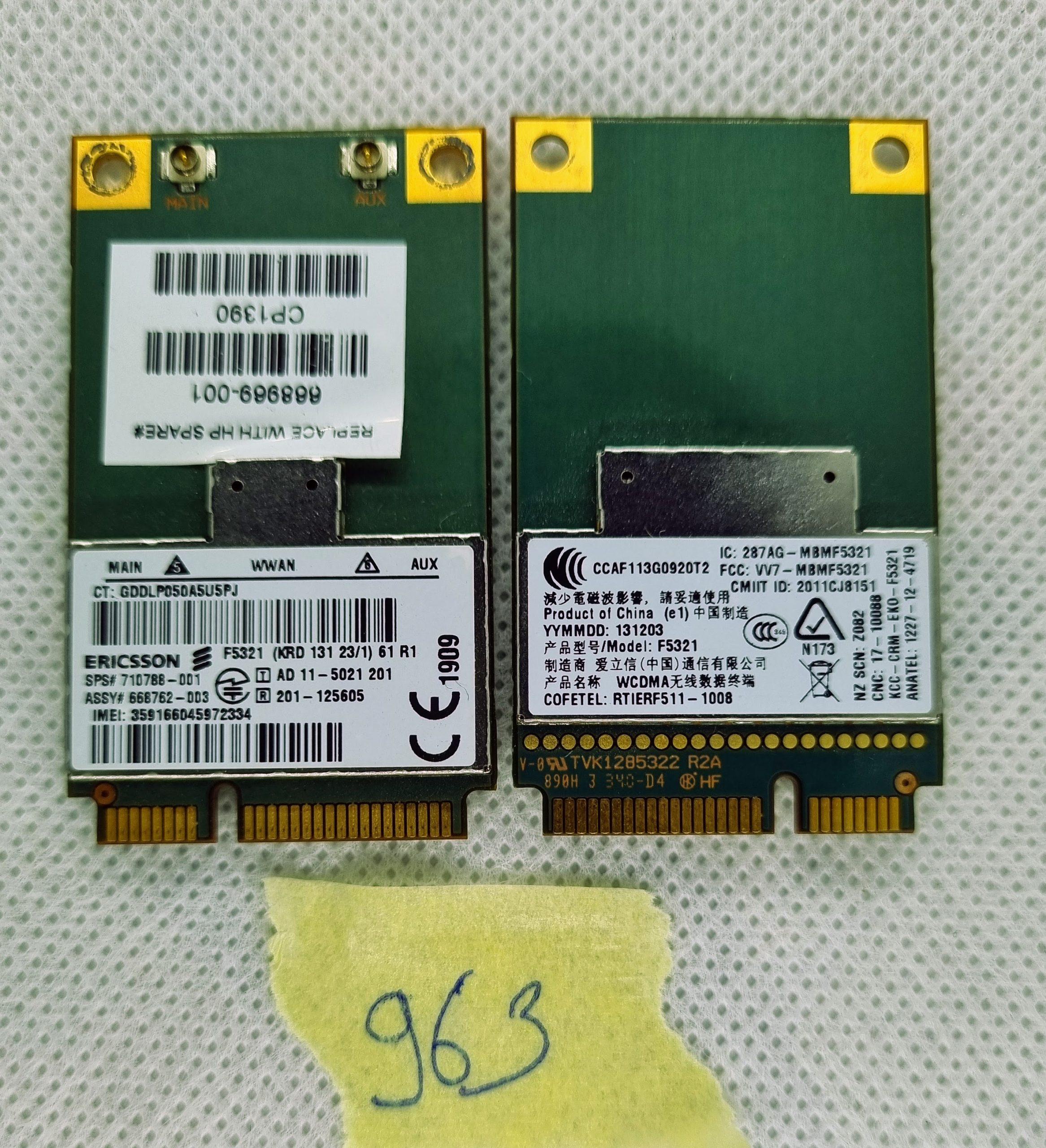 Hp Elitebook 9470m 9480m 8570p 8470p WWAN Mobile Breitbandkarte SPS: 710788-001