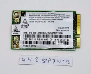 IBM Intel WM3945ABG MOW1 WiFi-Karte 42T0853-L10 802.11 abg Wireless