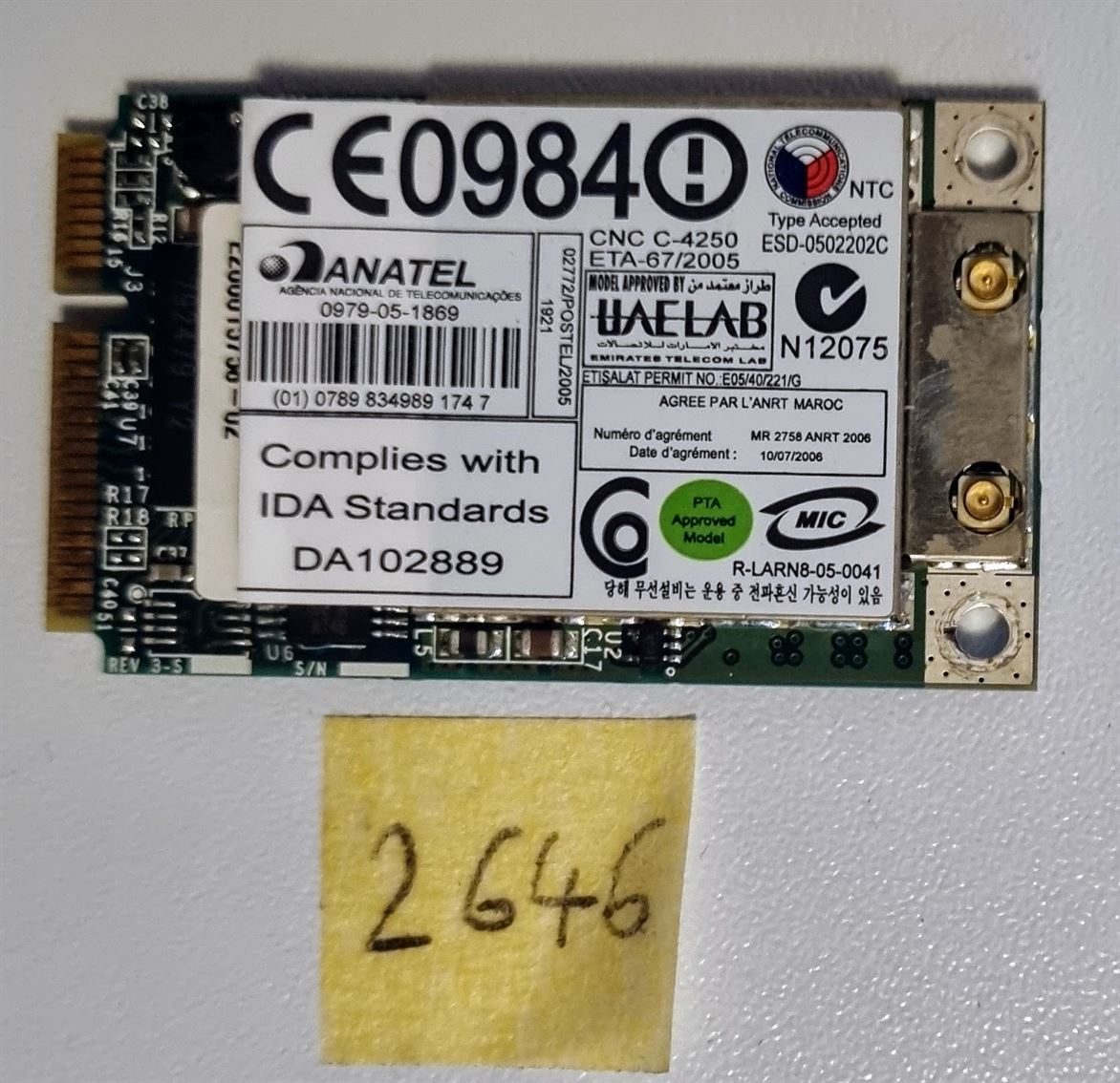 IBM entsperrte MC8775-WWAN-Karte X61 T61 R61 Z60 42T0931 42T0883 42T0823 Laptop-Teile – Bild 2