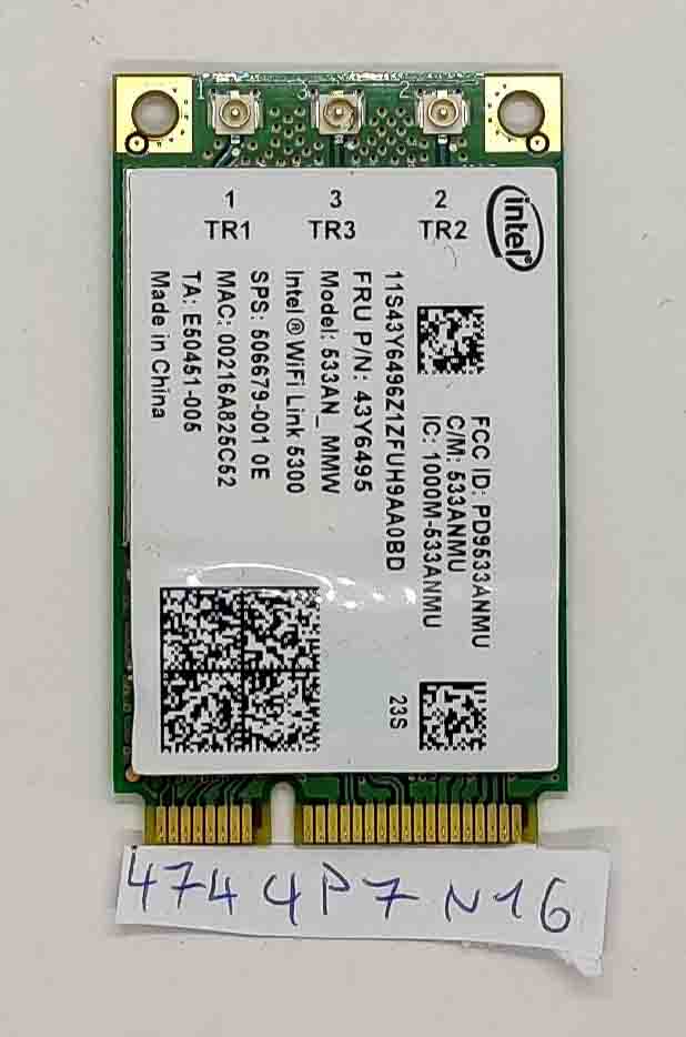Intel 533AN_MMW WiFi 5300-Karte FRU 43Y6495