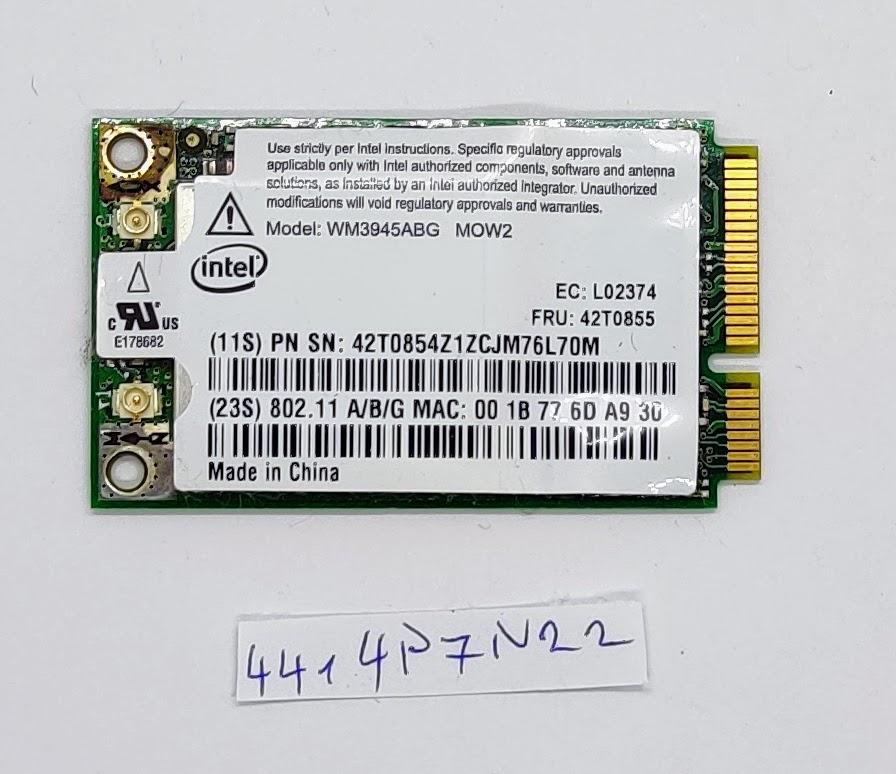 Intel PROWireless 3945 ABG Mini-PCIe-WLAN-Karte 802.11abg 2,4 GHz 54 Mbit/s WM3945ABG
