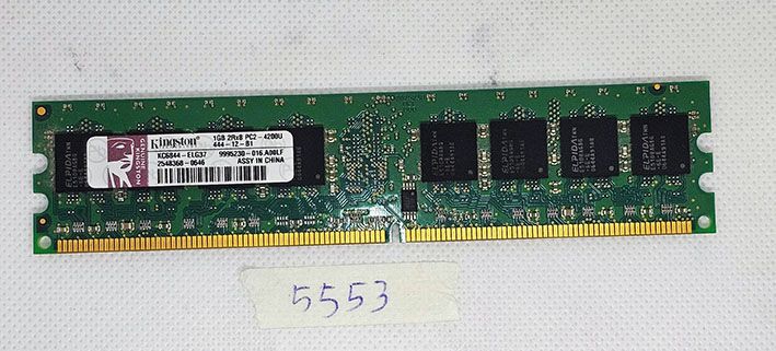Kingston 1GB 2Rx8 PC2-4200U 444-12 Desktop RAM - Gebrauchtes Speichermodul