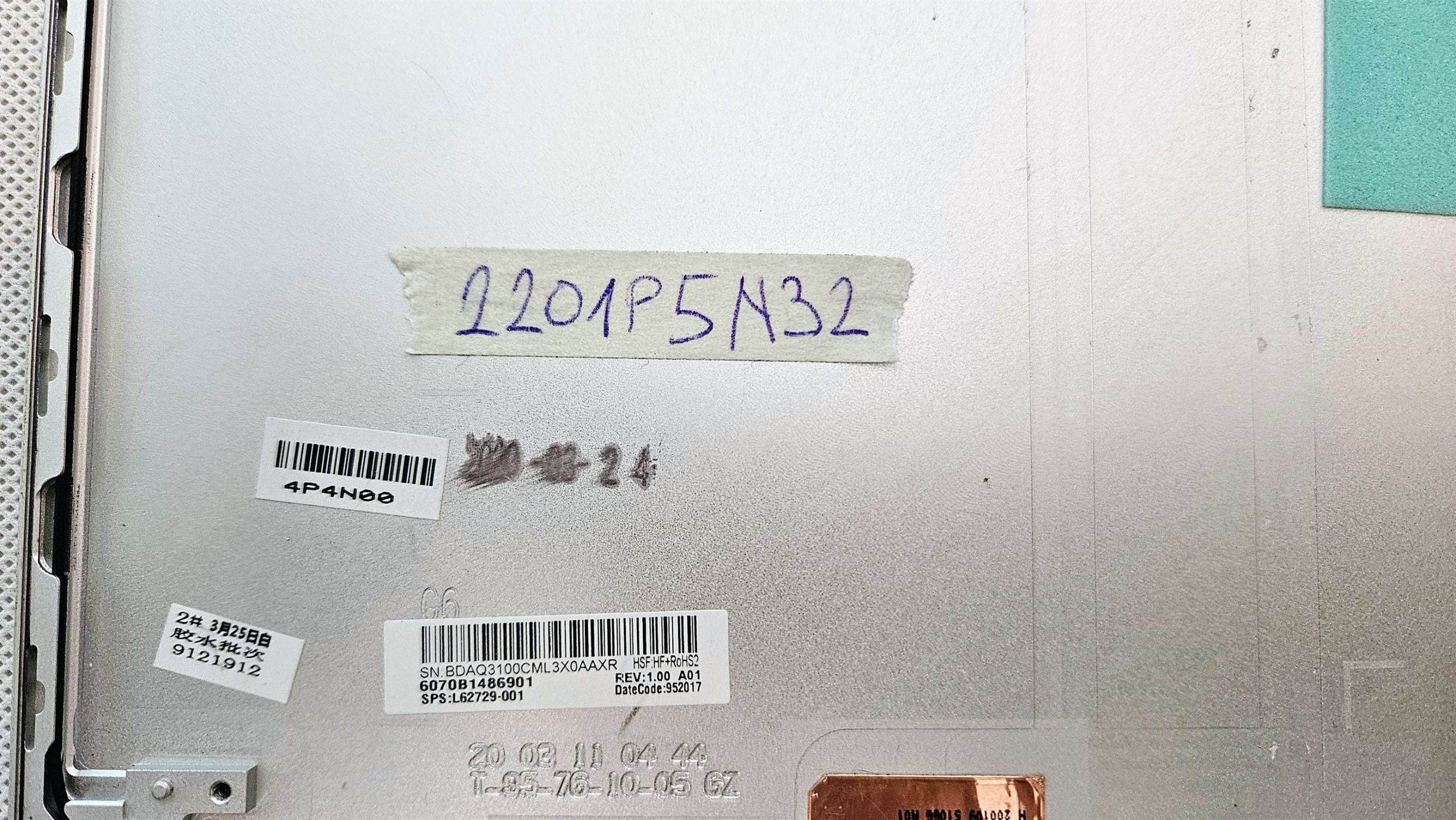 LCD-Rückabdeckung für HP Elitebook 840 G6 745 G6, oberer hinterer Deckel L62729-001, Silber – Bild 3