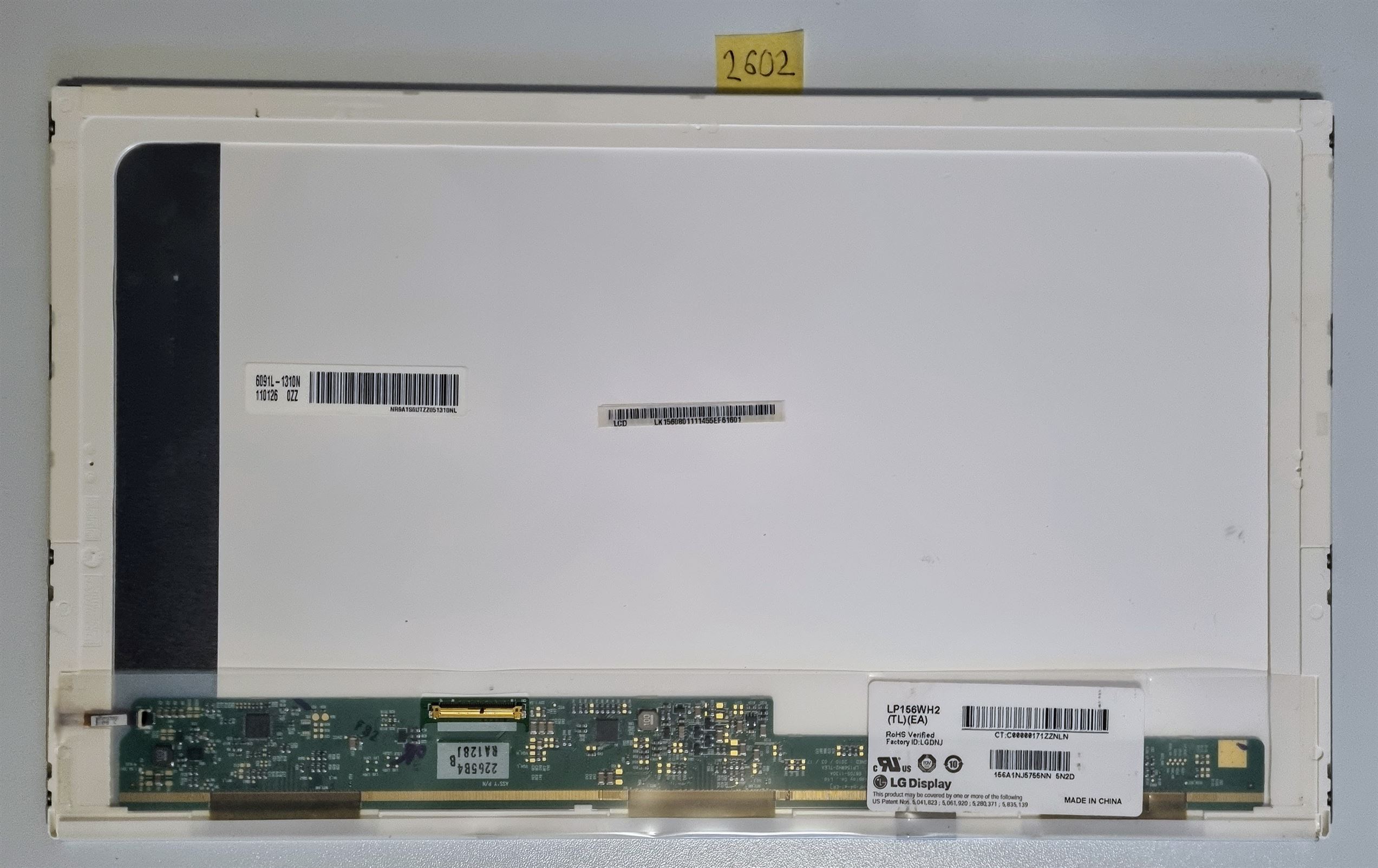 LG LGD0230 LP156WH2(TL)(AA) LAPTOP 15.6 LED LCD HD matt 40pin Bildschirm Ersatz