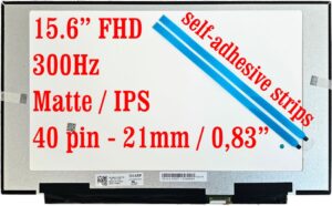 LCD-Bildschirm für Dell 00KJ3Y 15,6 Zoll FHD 300 Hz IPS Matt 40-Pin 21 mm Non-Touch