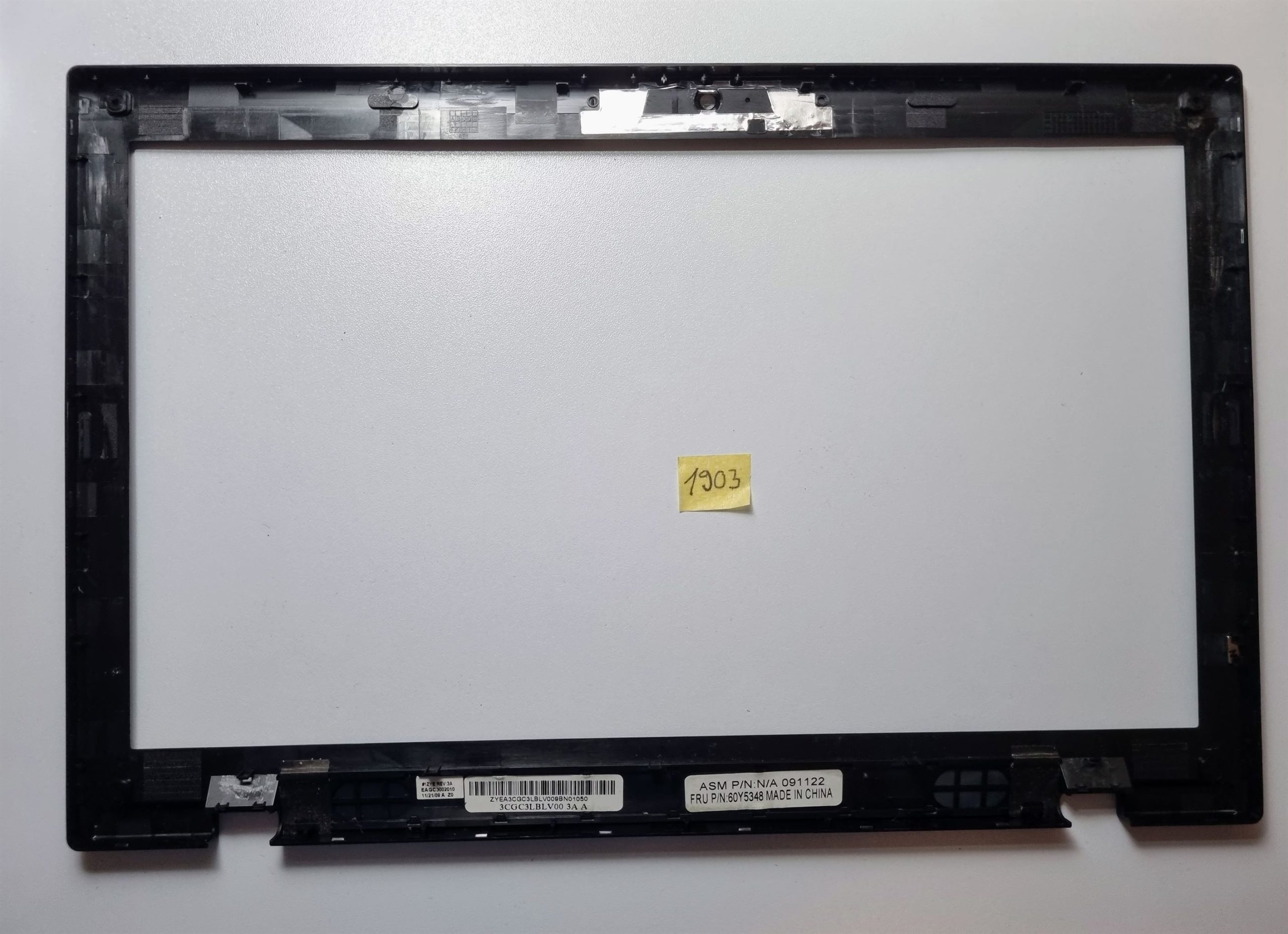 Lenovo LCD Displayblende 60Y5348 3CGC3LBLV00 für ThinkPad SL510 Typ 2847-3ZU – Bild 2