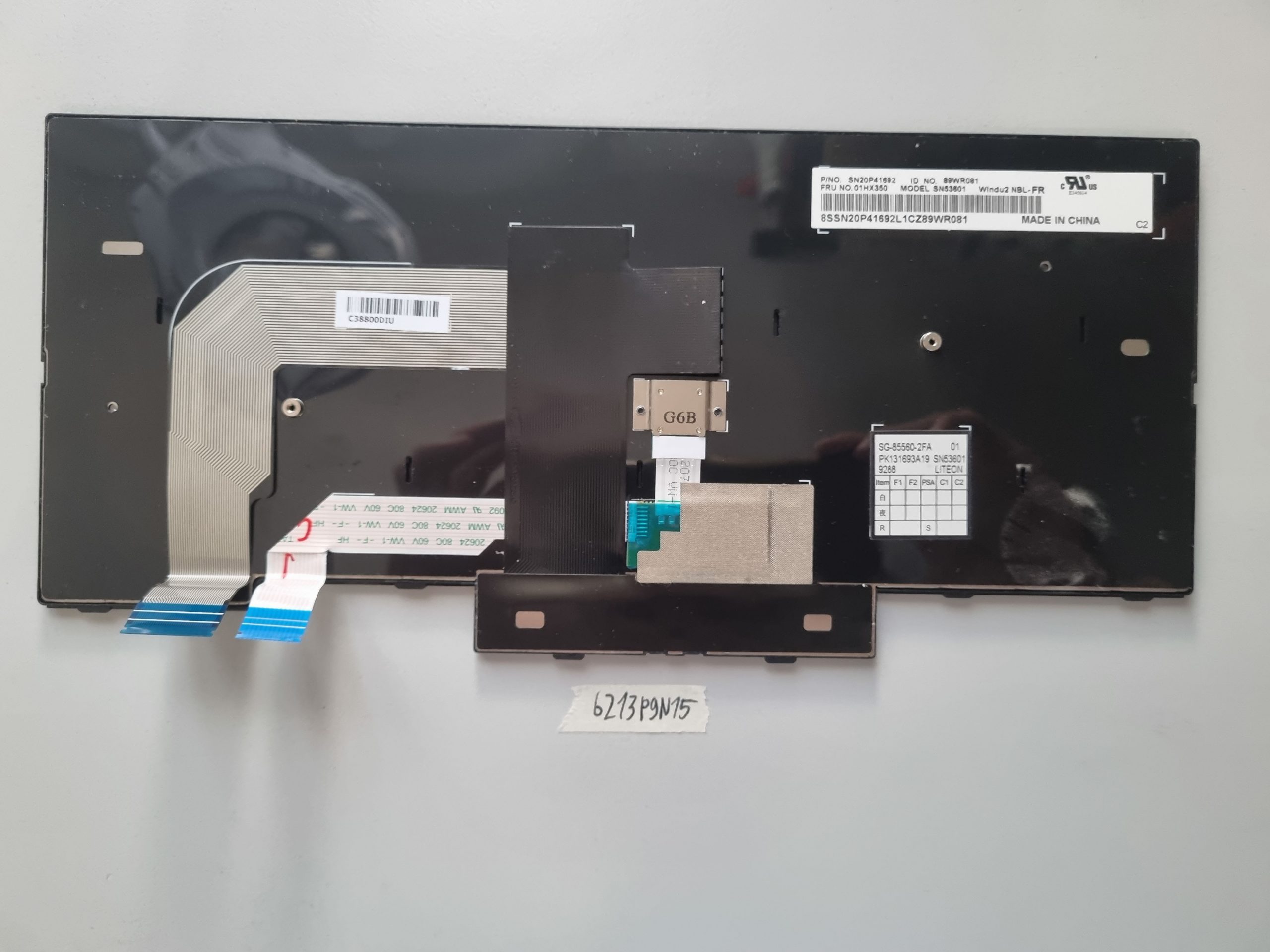 Lenovo ThinkPad T480 A485 Tastatur Französisch Schwarz 01HX350 Laptop-Teile – Bild 2