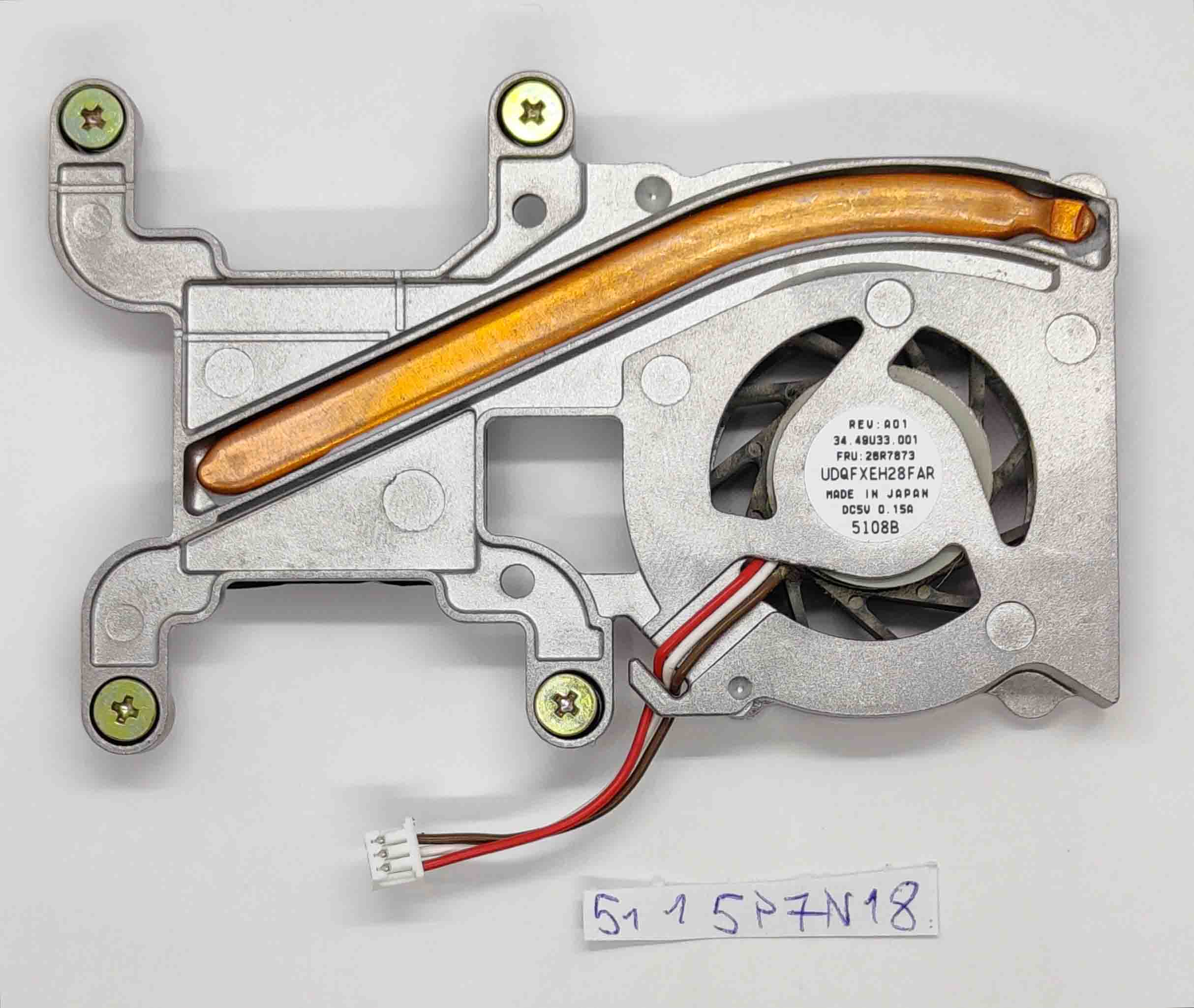 CPU-Kühlkörper und Lüfter für Lenovo ThinkPad X40 – Original-Ersatzteile