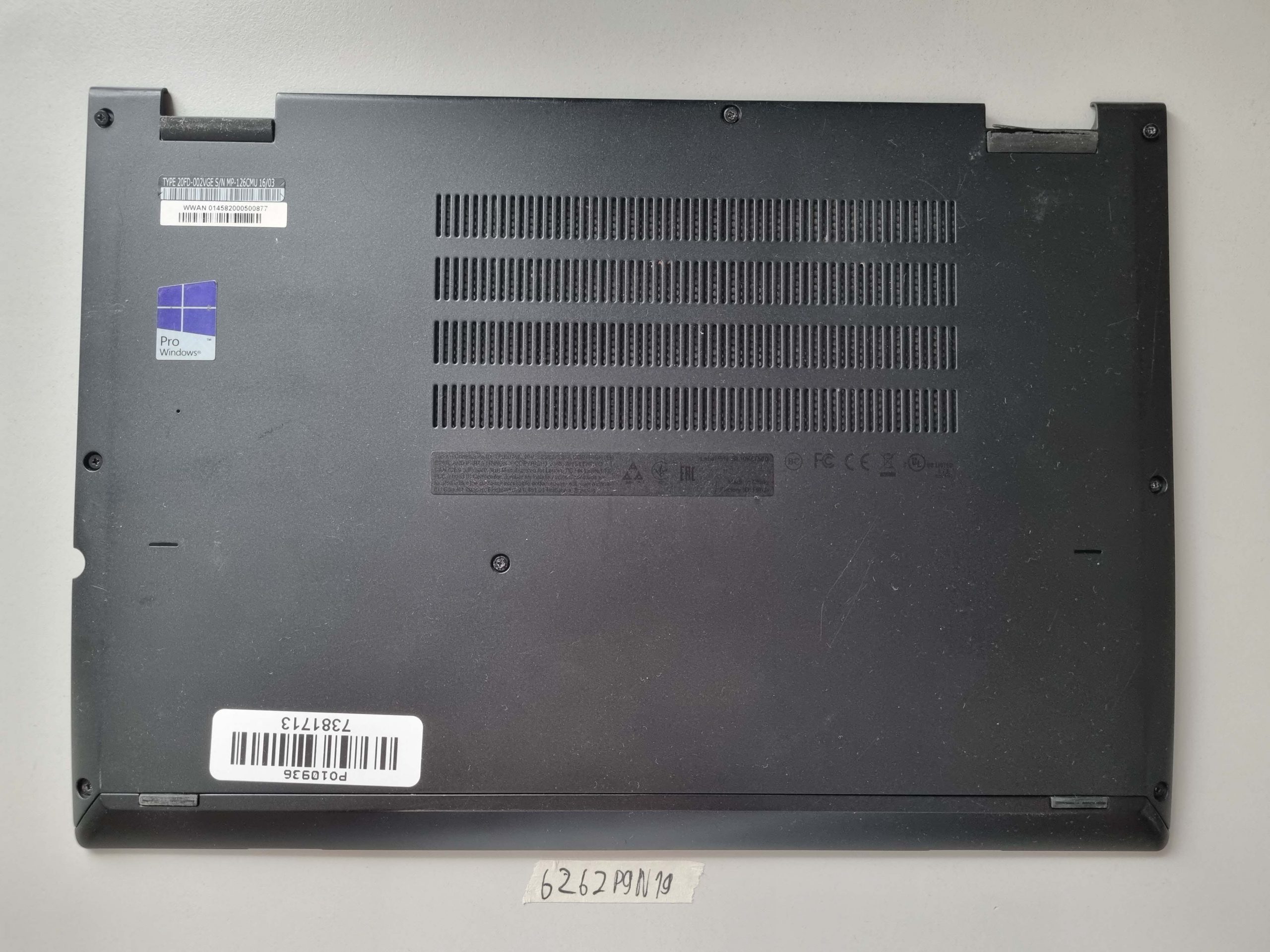 Lenovo Yoga 260 Untere Basis Fall Abdeckung Schwarz AM1EY000300 Laptop Teile