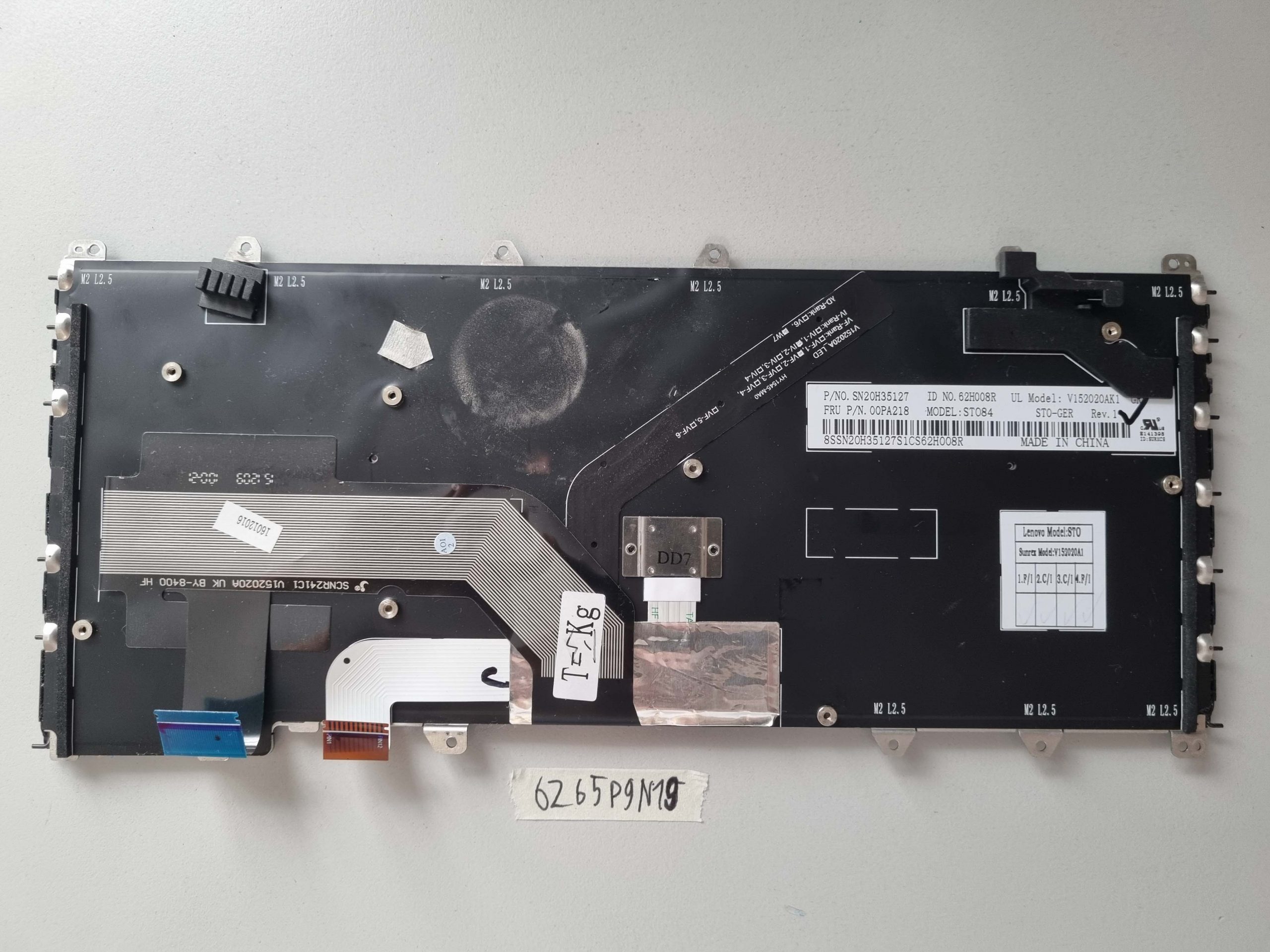 Lenovo Yoga 260 Tastatur 00PA218 ST084 V152020AK1 Deutsches Layout SN20H35127 Hintergrundbeleuchtung – Bild 2