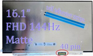 16,1-Zoll-LCD-Bildschirm für HP OMEN 16 xd-Serie – FHD 144 Hz, matt, 40-polig, ohne Touch