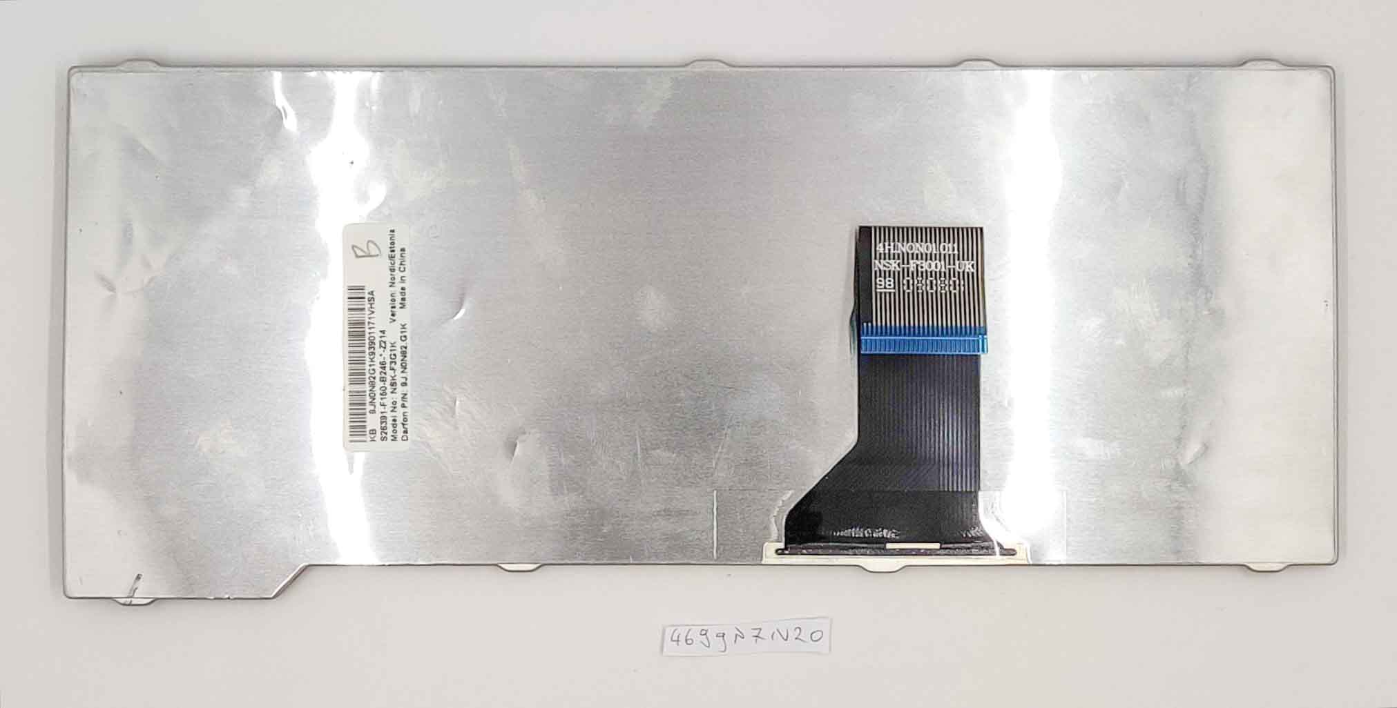 Nordische Tastatur für Fujitsu Siemens V6515 V6535 V6555 – Schwarz, OEM 9J.N0N92.G1K – Bild 2