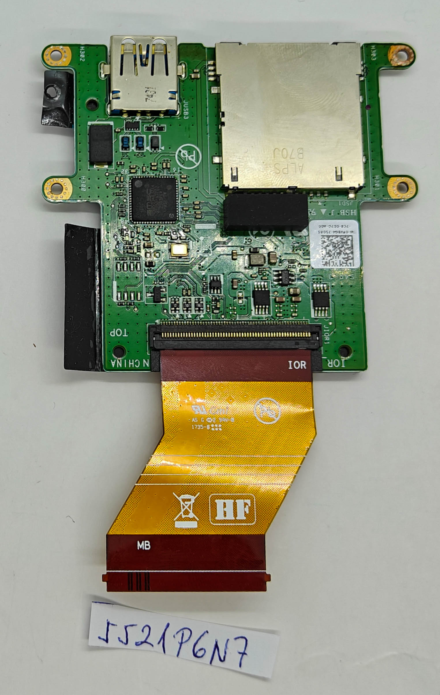 OEM Dell Latitude 12 7214 7204 USB SD Board HUA01 FV8G4 mit Kabel – Laptop-Teile