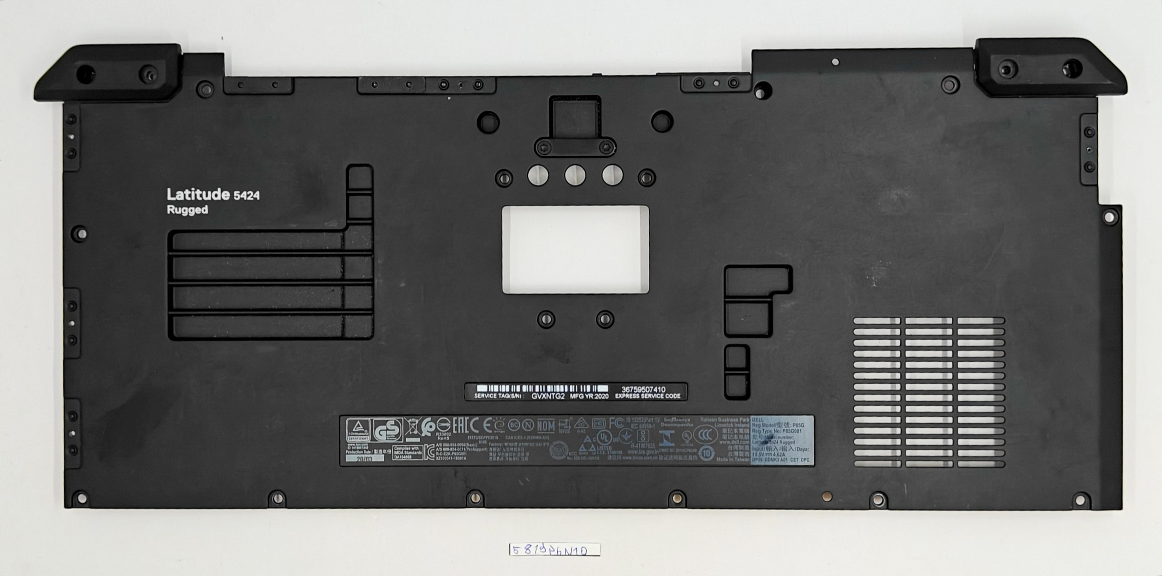 OEM Dell Rugged 5424 Untere Abdeckung 07x19c – Original-Laptop-Ersatzteil