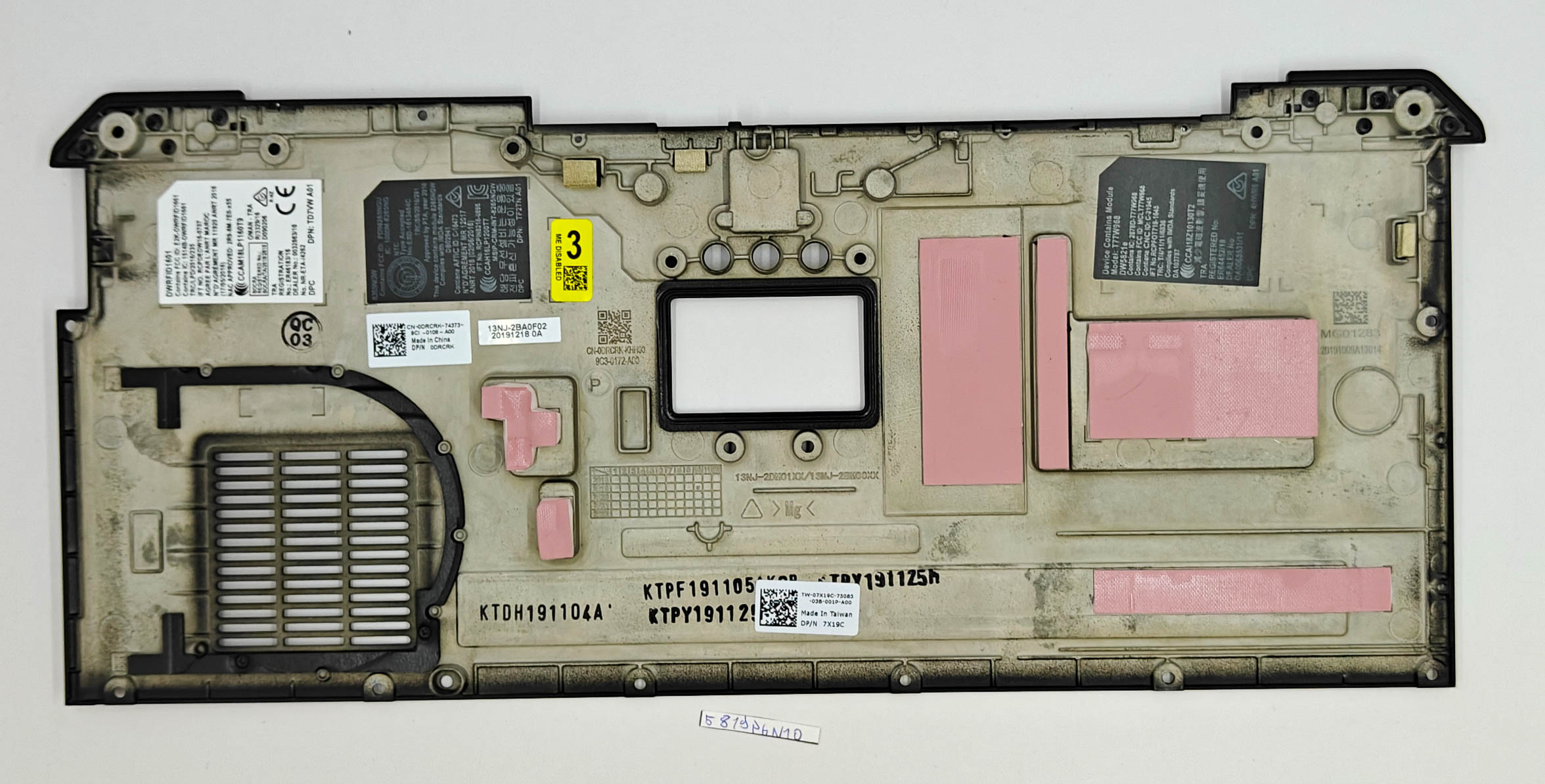 OEM Dell Rugged 5424 Untere Abdeckung 07x19c – Original-Laptop-Ersatzteil – Bild 2