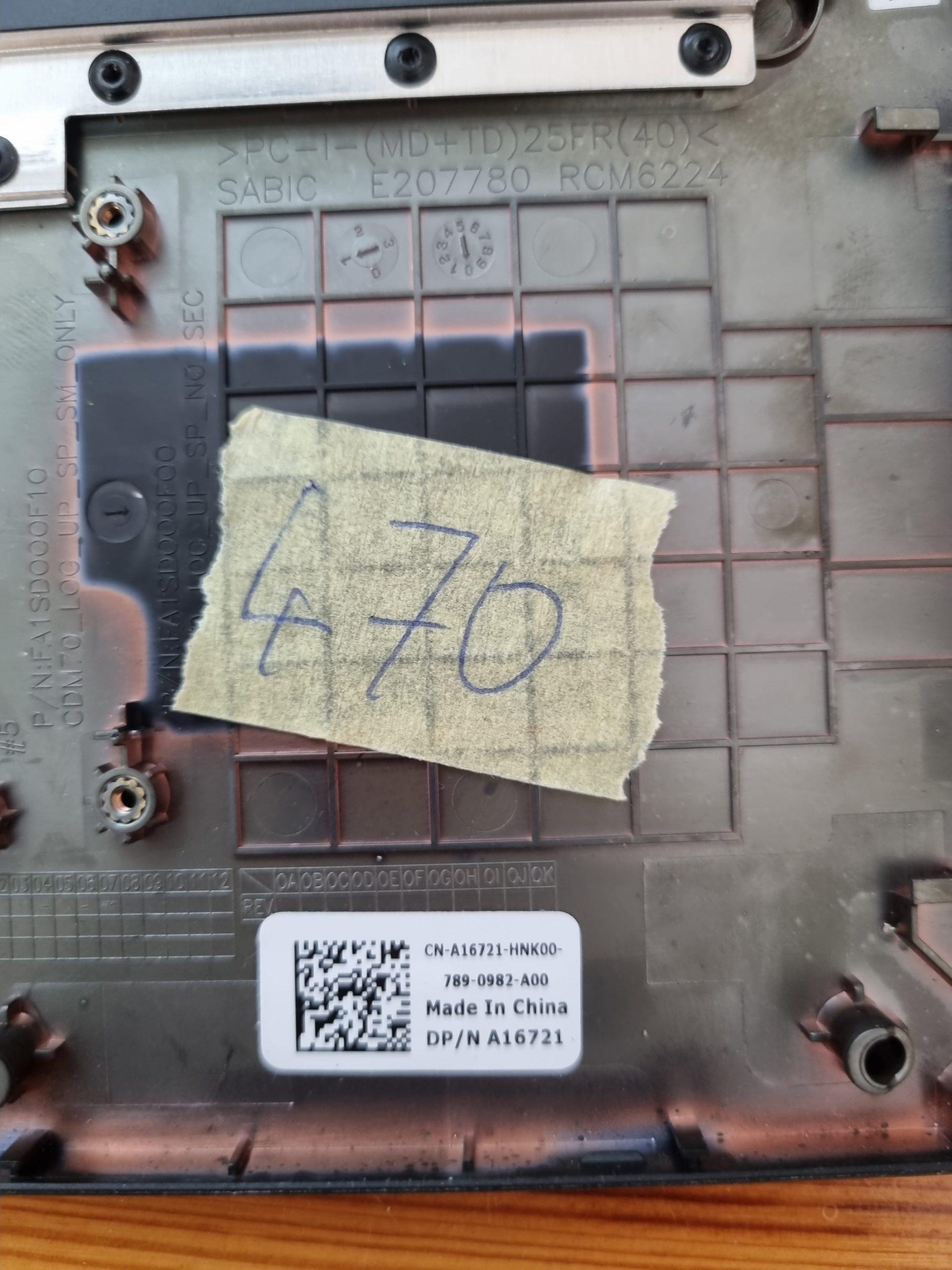 OEM Dell Latitude E5480 Laptop Handauflage Touchpad US/EN Tastatur HUI09 A16721 – Bild 3