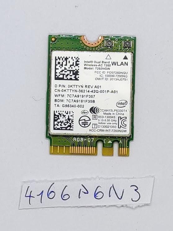OEM Dell Precision M3800 Dualband-WLAN-Bluetooth-Karte 7260NGW 0KTTYN