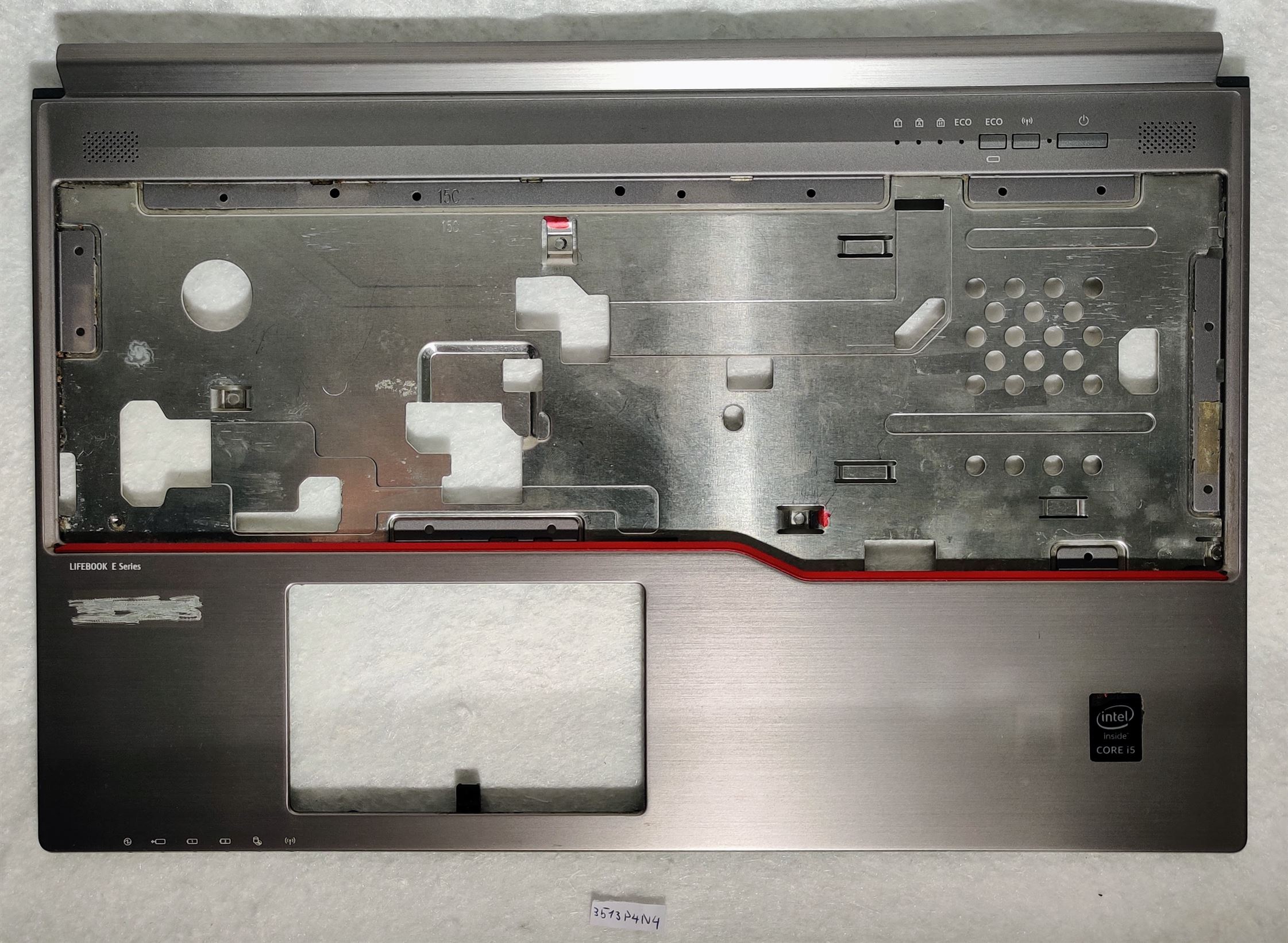 Original Fujitsu Lifebook E733 13,3" Laptop Silber Obere Gehäuseabdeckung Handauflage