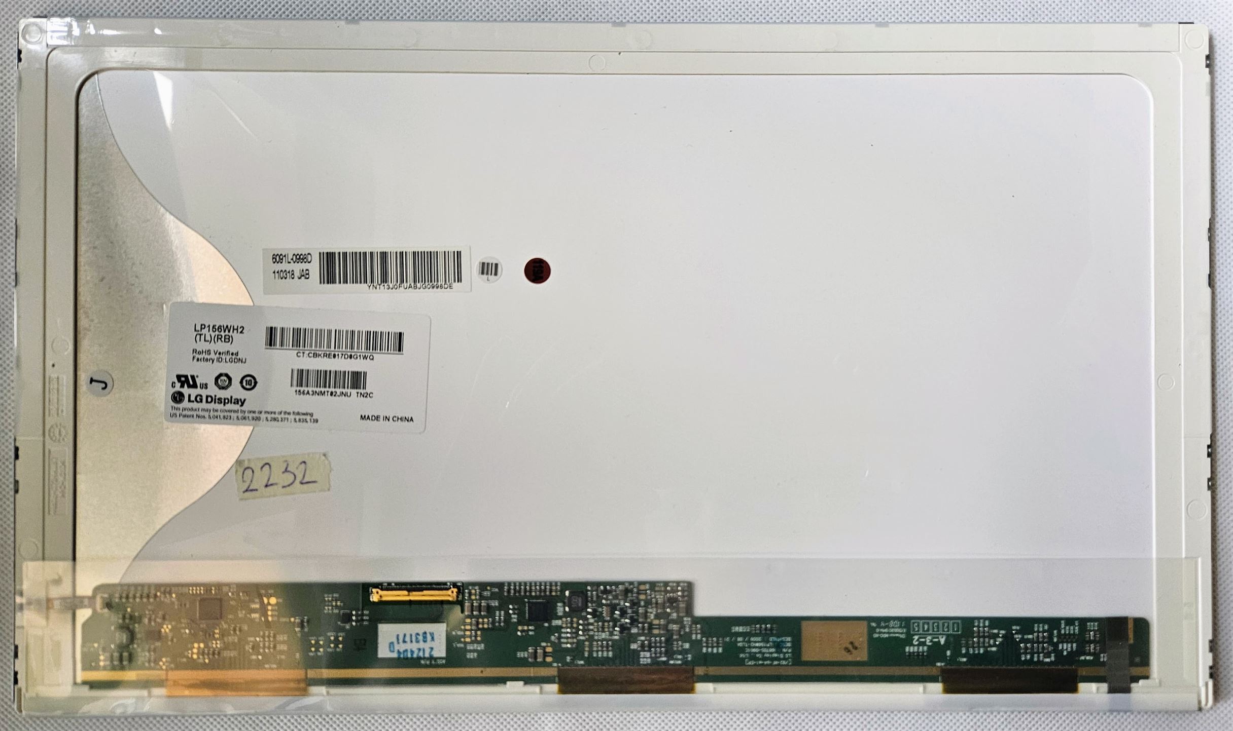 Ersatzbildschirm für LP156WH2(TL)(RB) HD 1366x768 Mattes LCD-LED-Display – Gestochen scharfe Bilder!