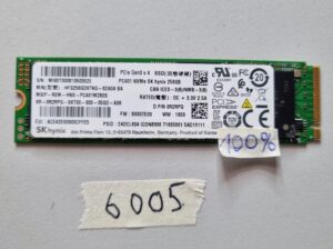 SK Hynix 256 GB NVMe M.2 SSD PCIe 3x4 Gen4 0R2RPG – 100 % Gesundheit, gebrauchtes Laptop-Teil