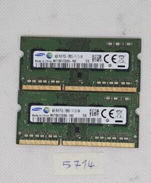 BULK 2 x Samsung 4 GB 1Rx8 PC3L-12800S Laptop-RAM | DDR3L 1600 MHz SODIMM-Speichermodul