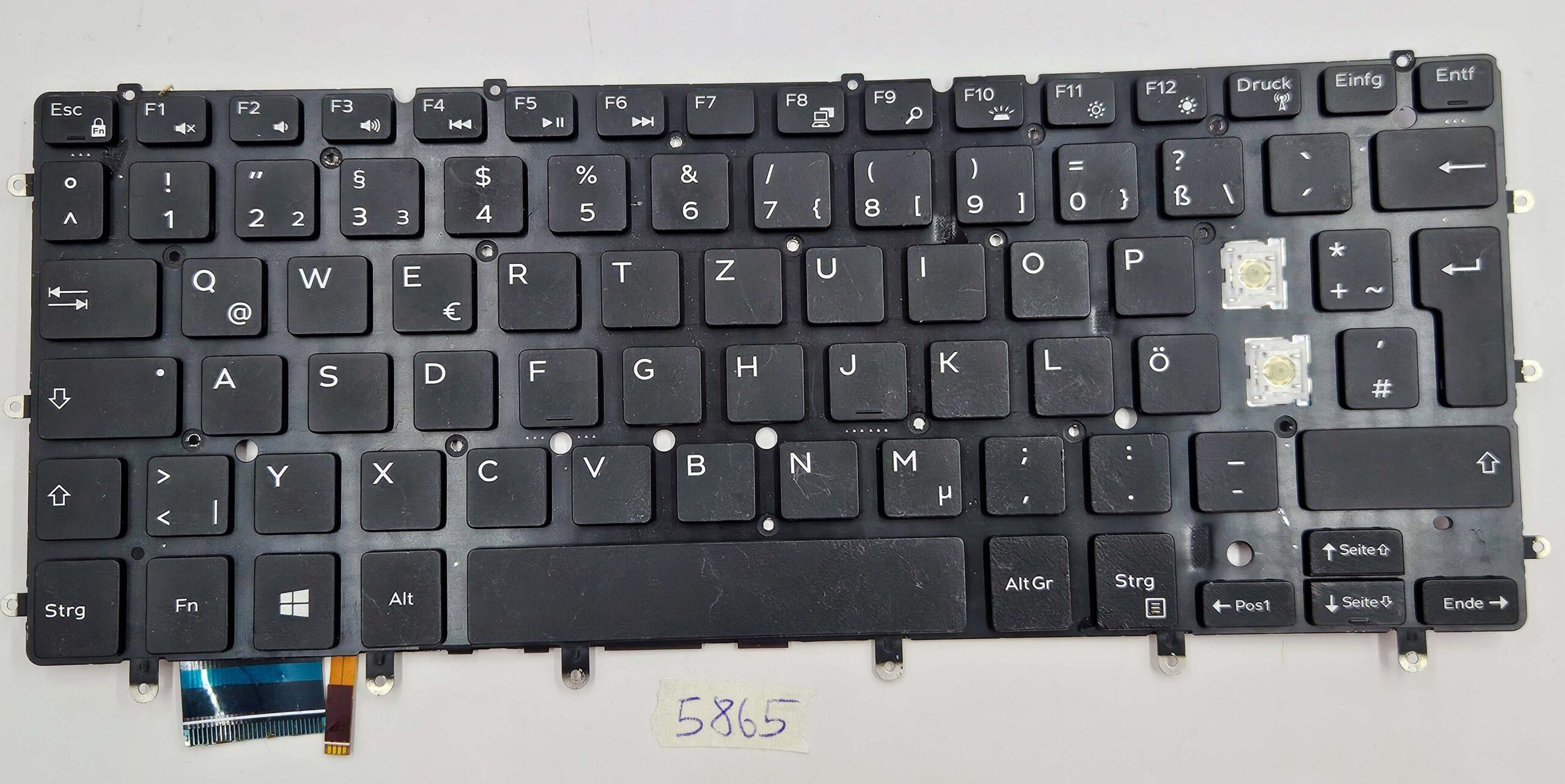 Einzelne Tastaturtaste für Dell XPS 13 Inspiron 13 15 | Nordisches Layout | Hintergrundbeleuchtung | Laptop-Teile