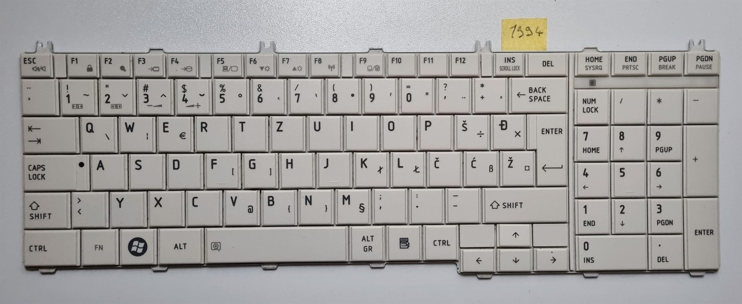 Toshiba Satellite C660-115 Weiße Laptop-Tastatur 9Z.N4WSQ AEBL6500020 – Original-Ersatz