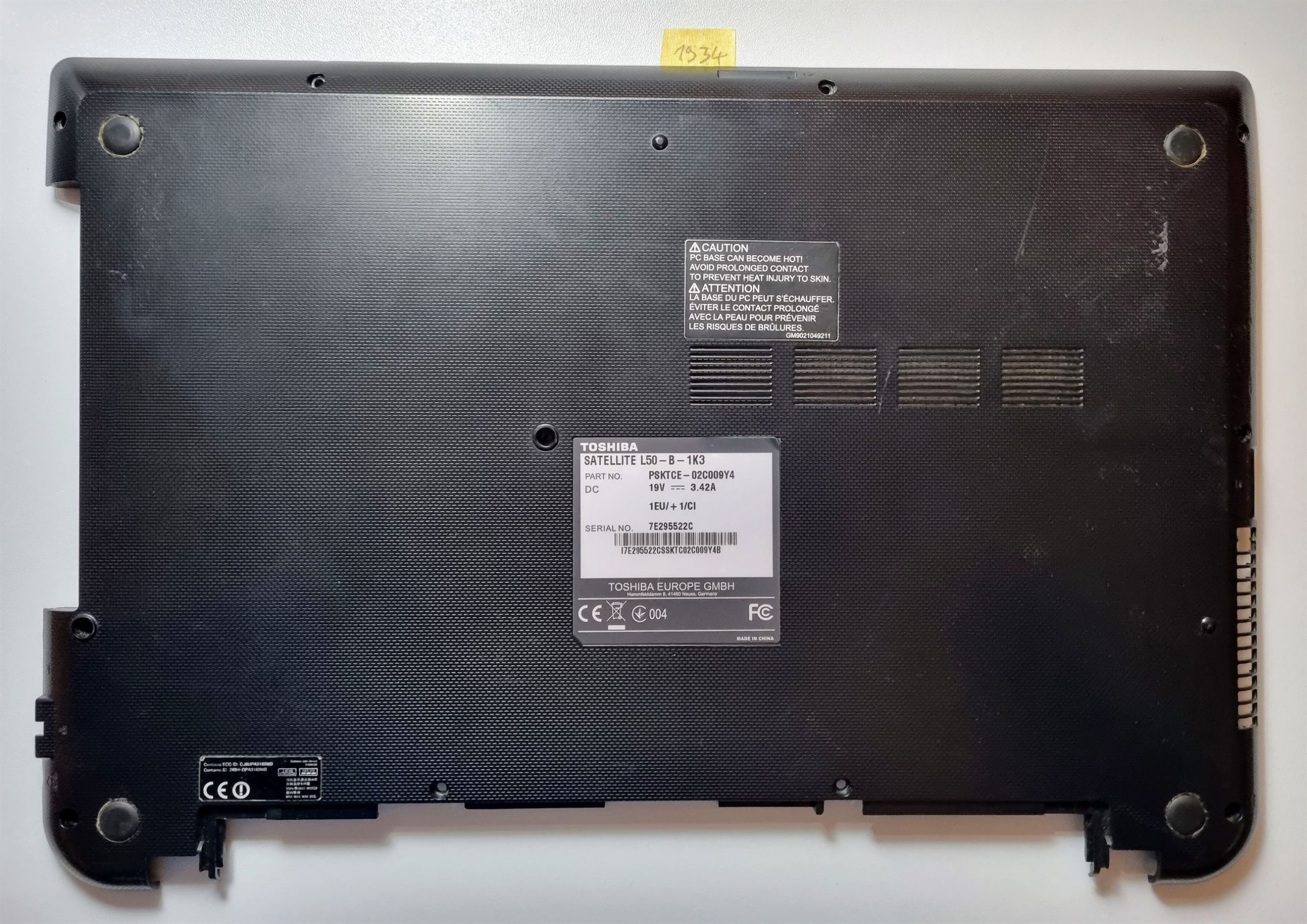Toshiba Satellite L50-B Unterteil – Original-Ersatzteil für Laptops