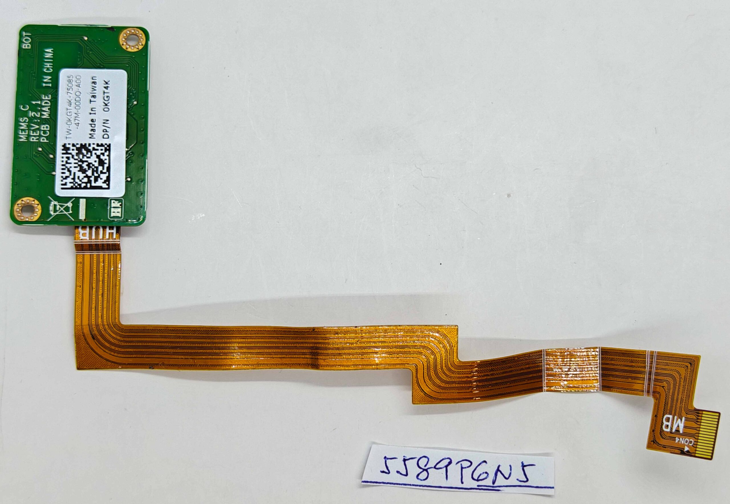 Gebrauchtes Dell Latitude 7214 Rugged MEMS Board KGT4K mit Kabel, getestet und funktionsfähig