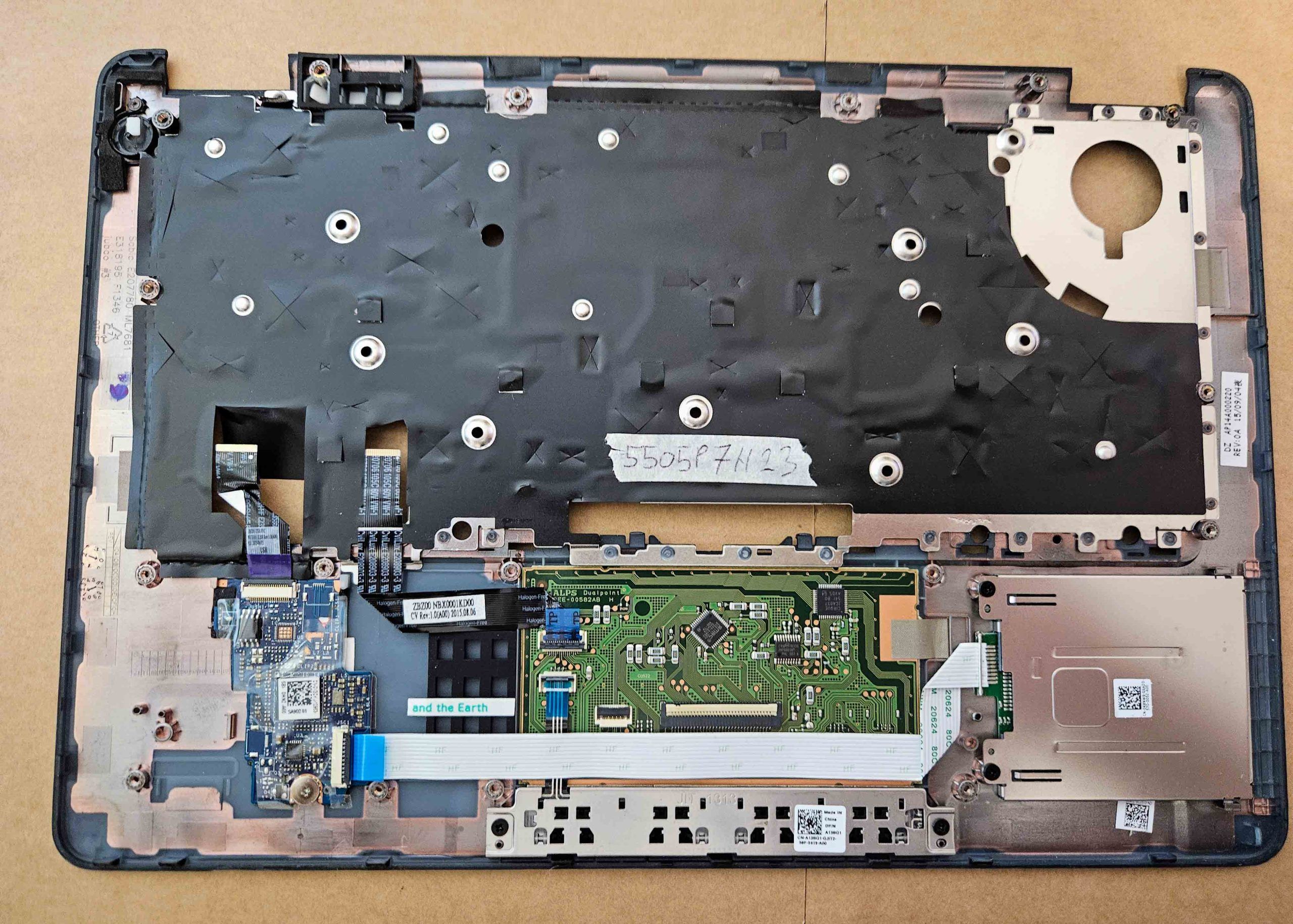 Gebrauchte Dell Latitude E7250 Handauflage mit Touchpad-Baugruppe 051V69 51V69 Original – Bild 2