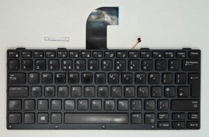 Gebrauchte Dell Rugged 7204/7214/7330 UK-Tastatur mit Hintergrundbeleuchtung, getestet und funktionsfähig – 03n36k