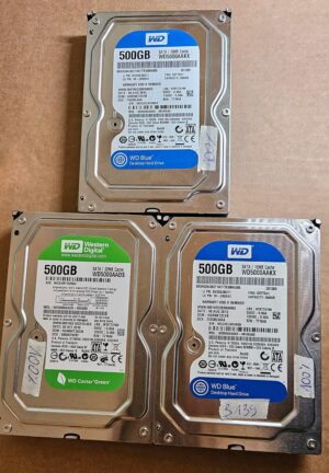 BULK 3 x 3,5" Festplatte Western Digital WD500AADS WD HDD