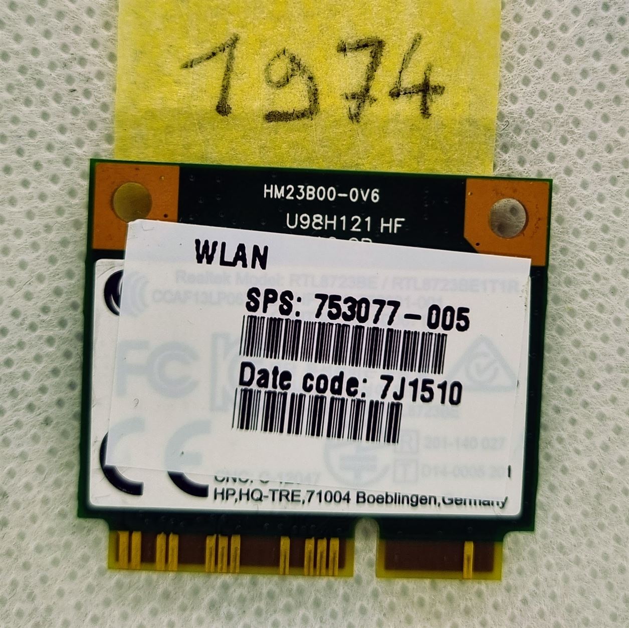 Wireless Board WiFi-Modulkarte für HP 15-r213nl Realtek RTL8723BE 753077-005 – Zuverlässige drahtlose Konnektivität