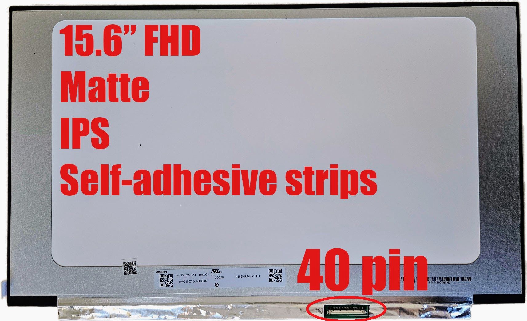 ASUS FX517ZC 15,6 Zoll FHD 144 Hz IPS matter LCD-Bildschirm, 40-polig, neu + Klebeband