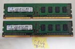 Mémoire RAM Samsung 2 Go DDR3-1600 MHz PC3-12800U-11-10-A0 (2 x M378B5773CH0-CK0)