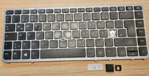 Remplacement des touches du clavier pour HP EliteBook 840 G1 G2 745 G1 G2 750 755 850 855 G1 G2 Zbook 14 - (736658-001)