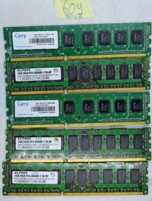 Mémoire d'ordinateur DDR3 non ECC Carry CA3U1333C4G9-B PC3-10600U 1333 MHz 1Rx8 (lot de 5 x 2 Go)