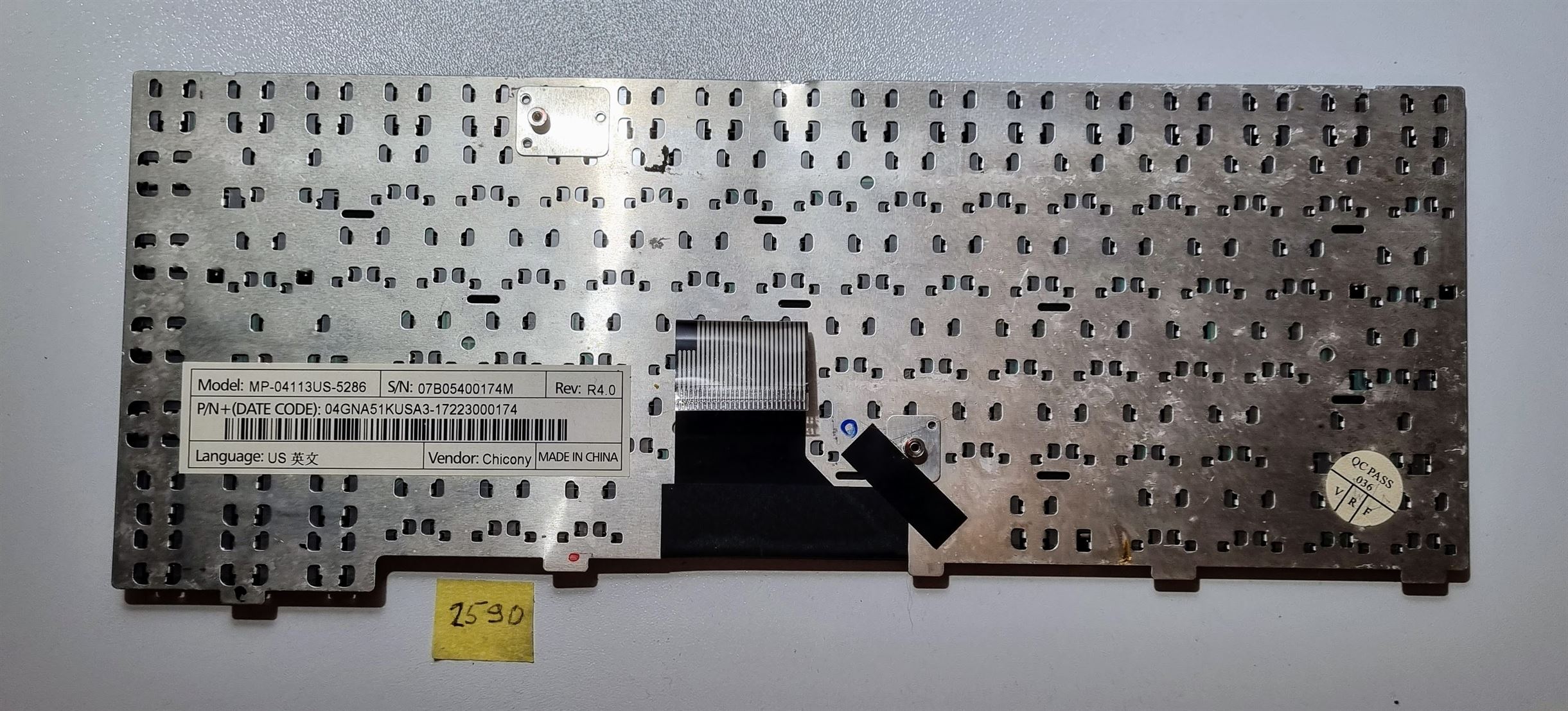 Clavier ASUS A3000G A3 EN MP-04113US-5284 D13 de remplacement - Authentique et fiable ! – Image 2